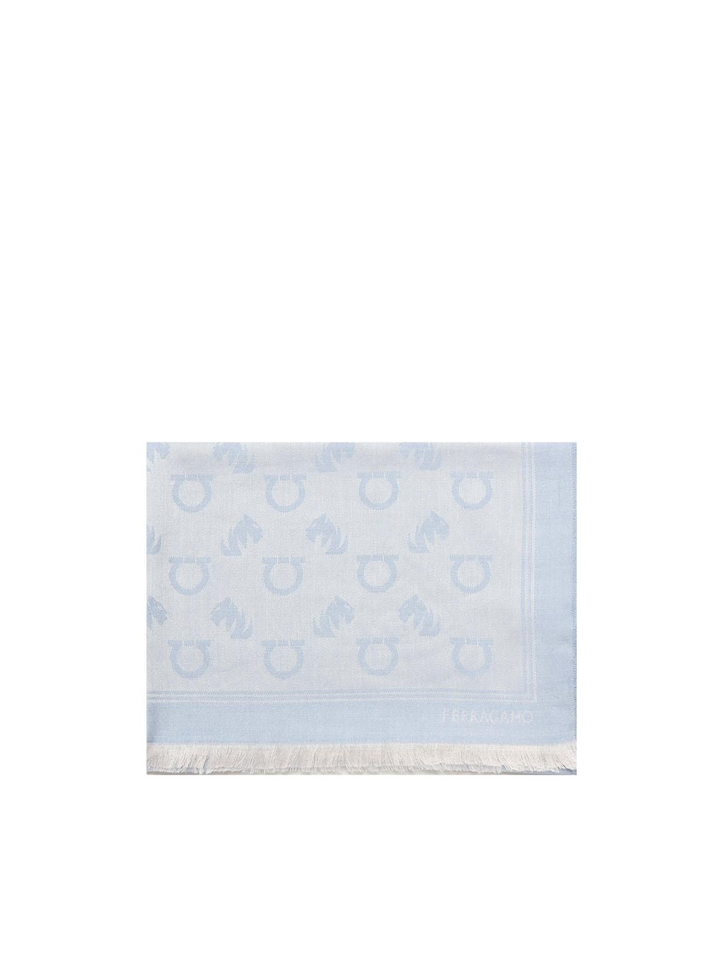 Оригінальна Stola Jacquard Gancini Monogram Salvatore ferragamo – боковий вид