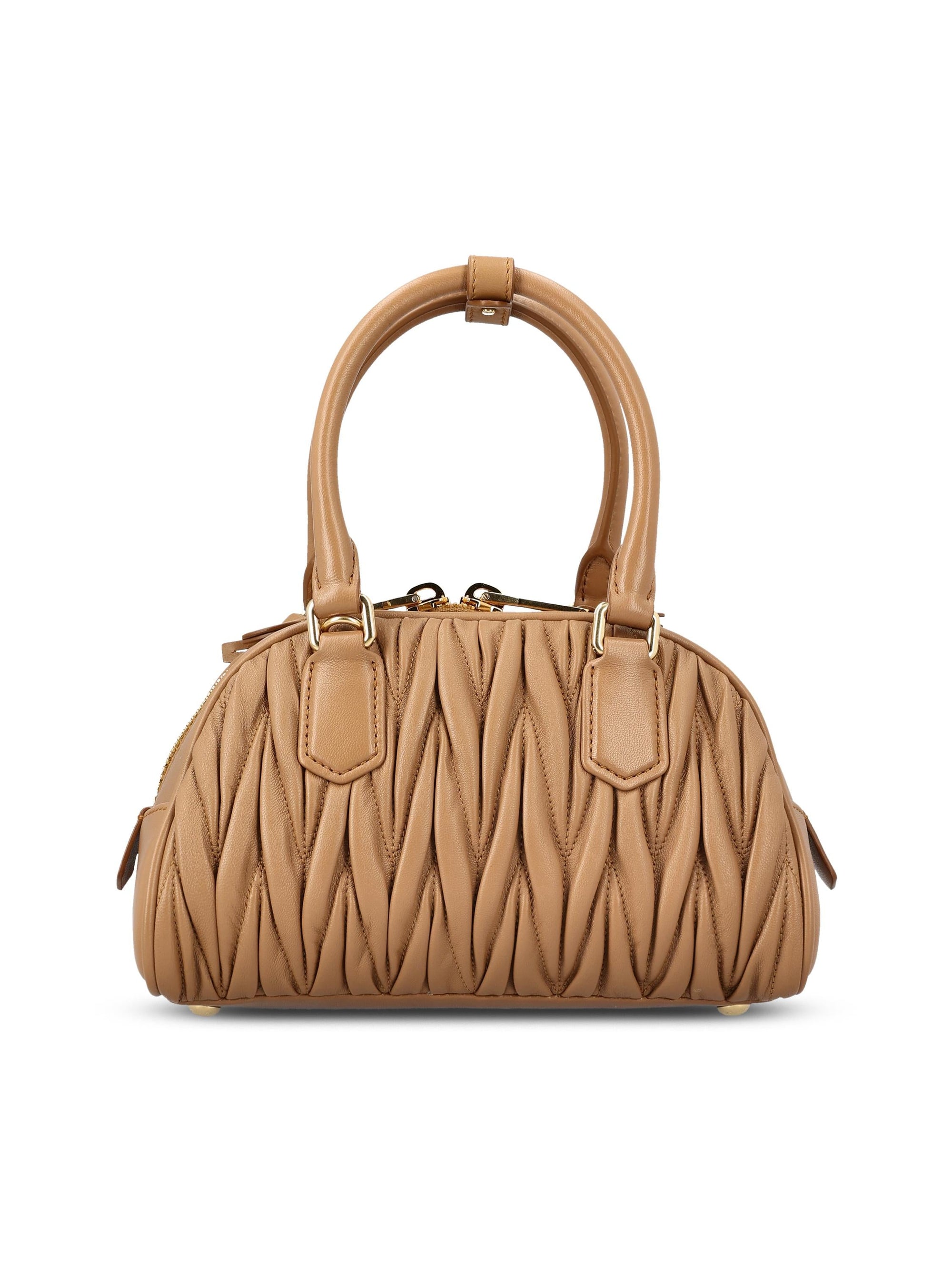 Arcadie Leather Bag Miu miu – Гарантія оригінальності – вид ззаду