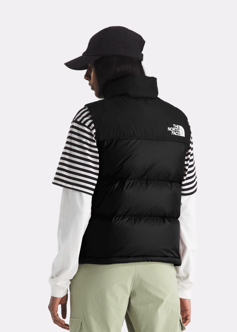 Black Womens 1996 Retro Nuptse Vest The north face – Гарантія оригінальності – детальний вид