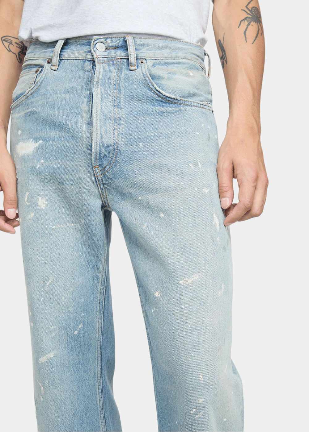 Light Blue Regular Fit Jeans Acne studios – Гарантія оригінальності – детальний вид