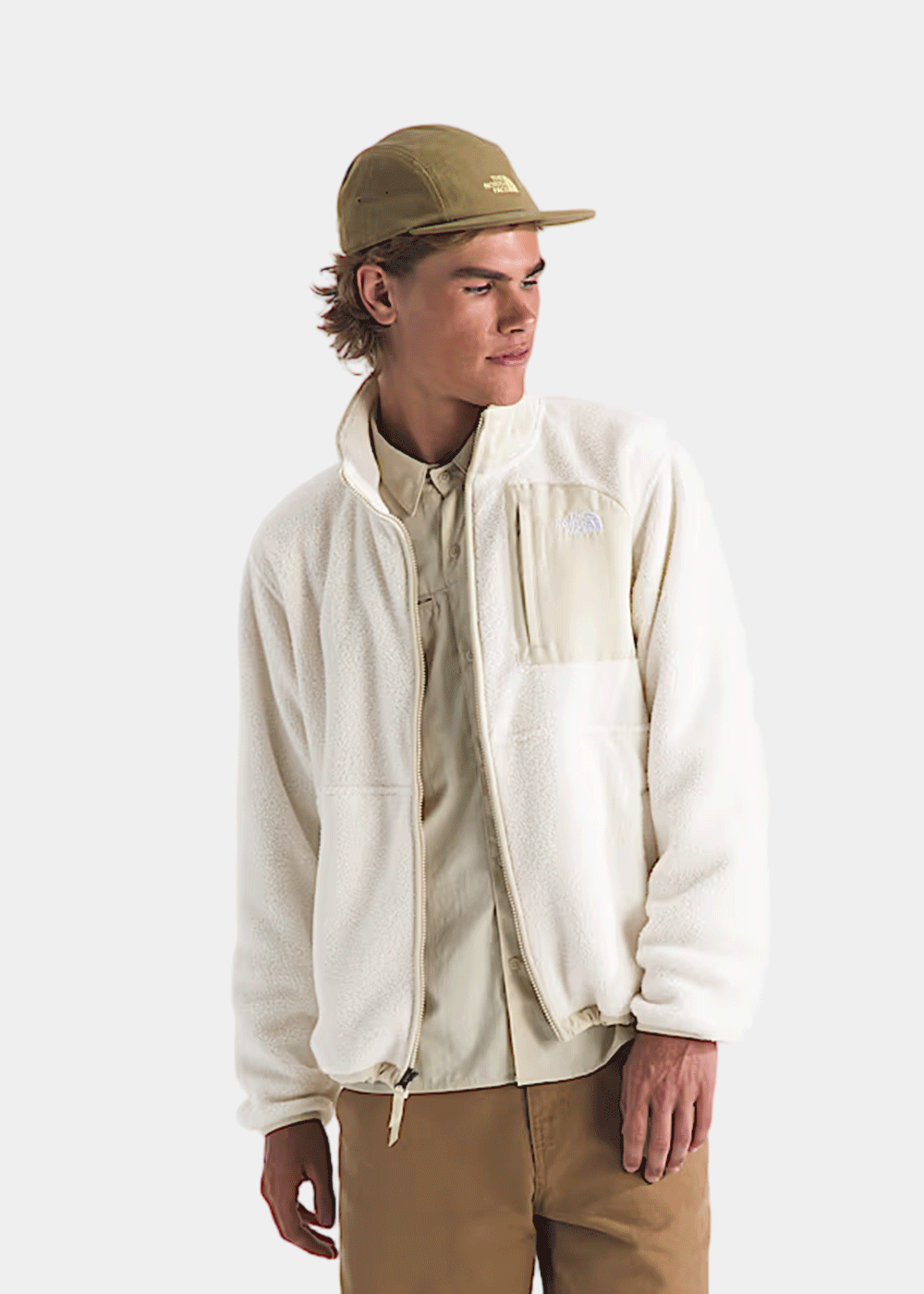 White Mens Yumiori Off Peak Full Zip Jacket The north face – Гарантія оригінальності – детальний вид