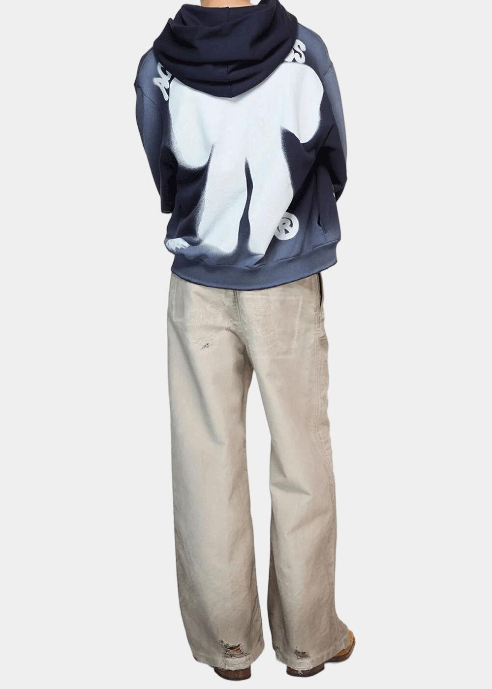 Light Taupe Mended Denim Trousers Acne studios оригінал – Купити в Україні – збільшений вид