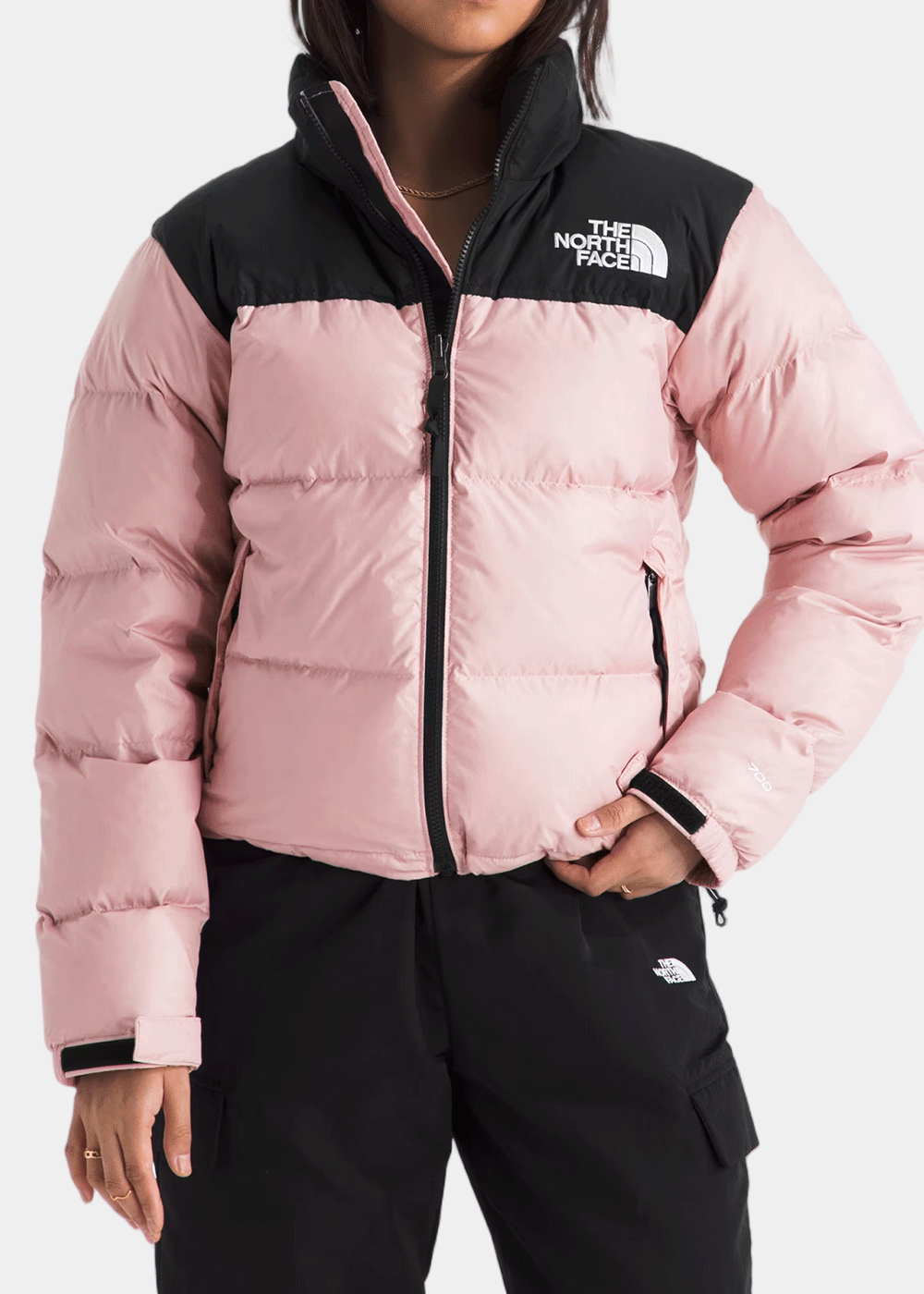 Оригінальна Metal Pink Womens 1996 Retro Nuptse Jacket The north face – вид ззаду
