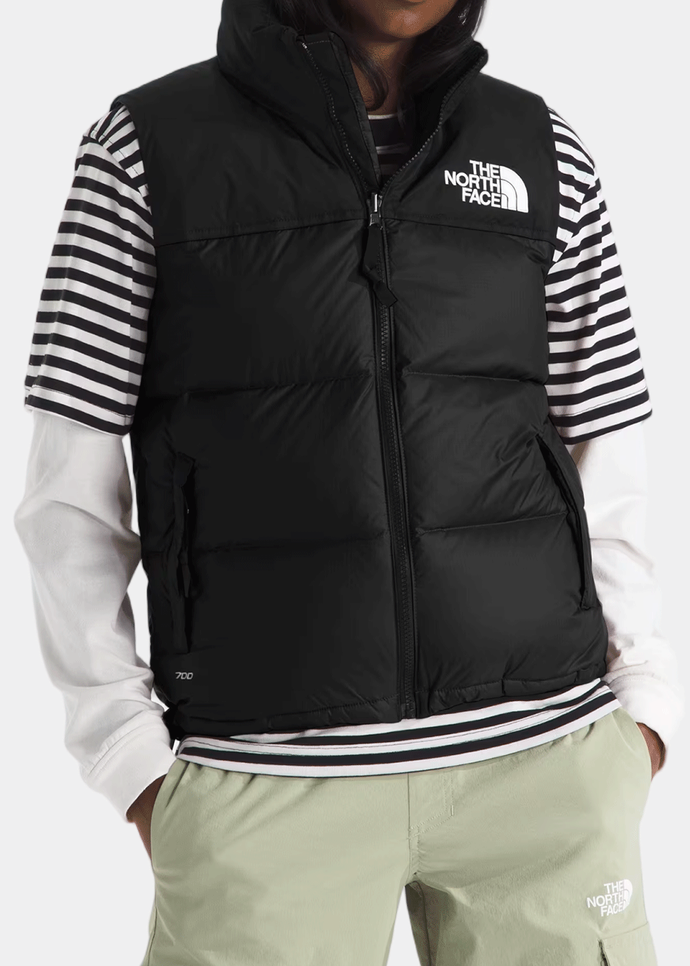 Black Womens 1996 Retro Nuptse Vest The north face – Гарантія оригінальності – вид ззаду