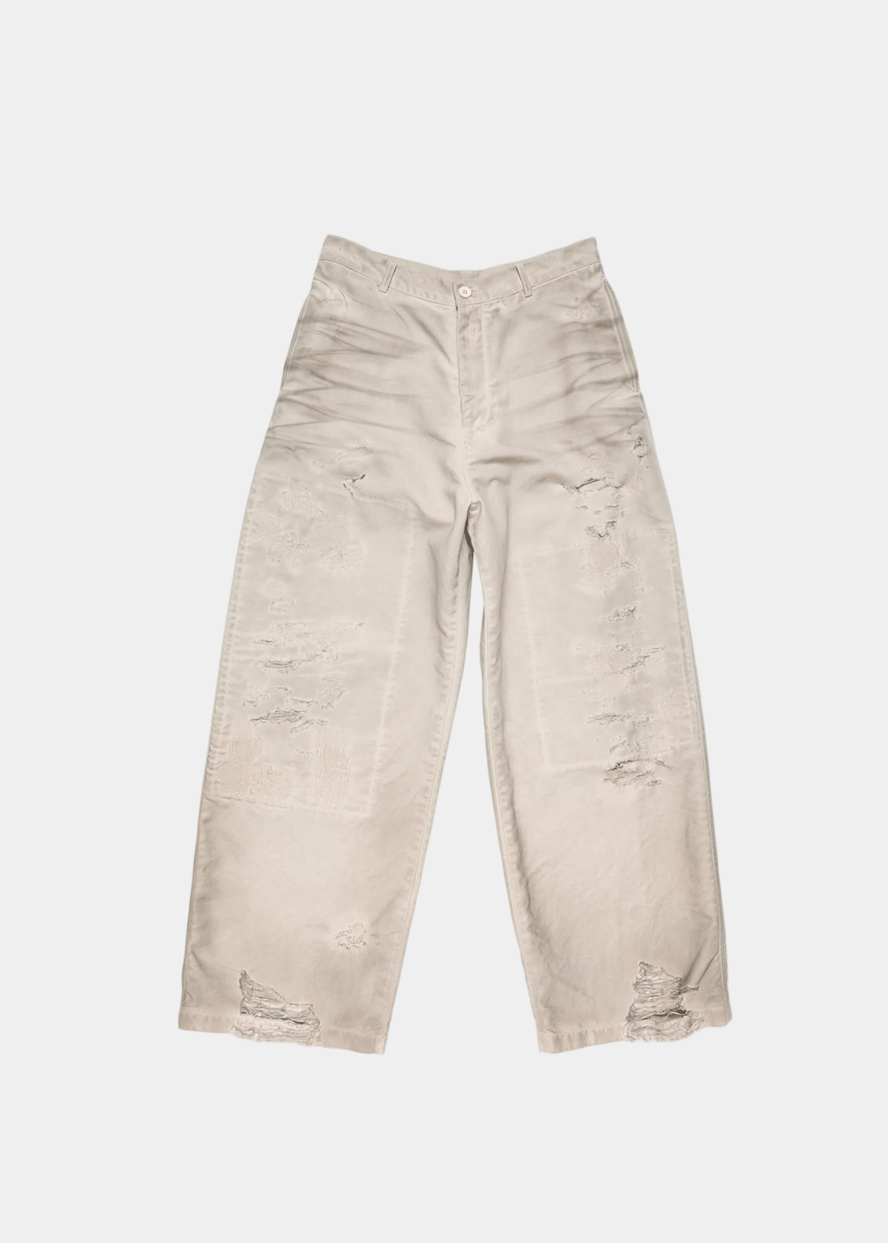 Light Taupe Mended Denim Trousers Acne studios оригінал – Купити в Україні – боковий вид