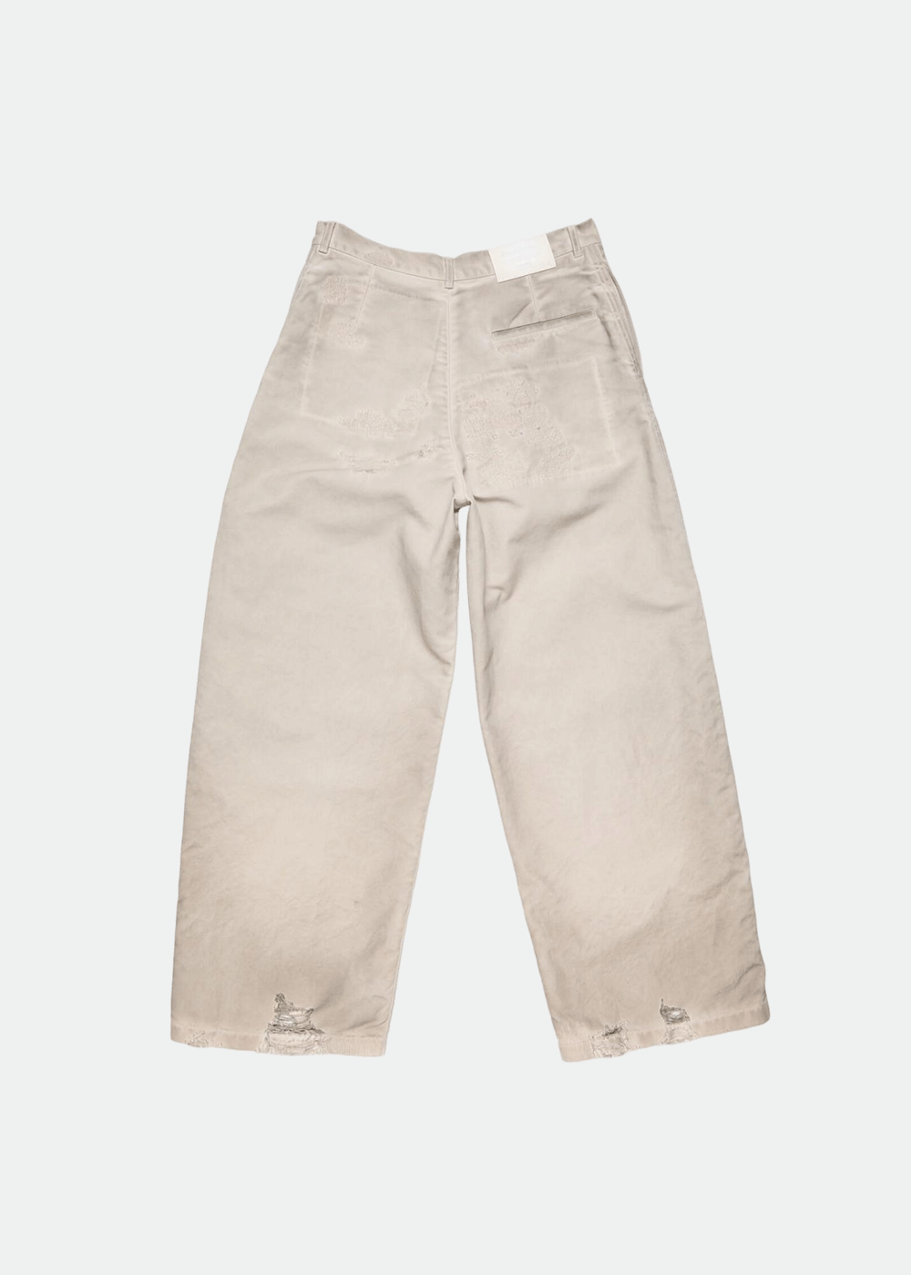 Light Taupe Mended Denim Trousers Acne studios оригінал – Купити в Україні – вид ззаду