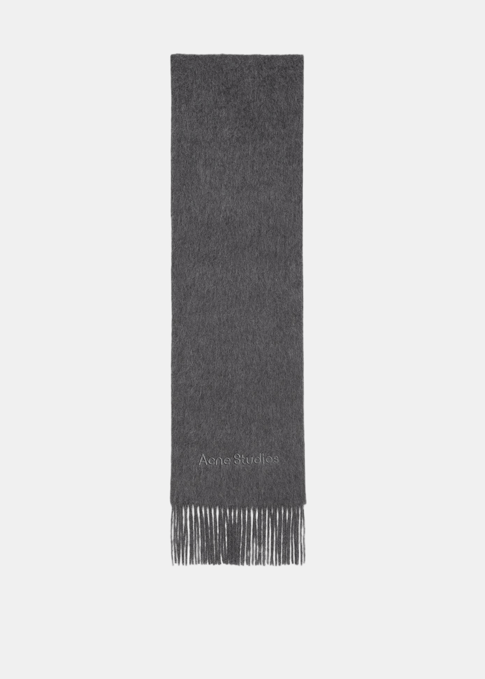 Оригінальна Grey Melange Logo Scarf Acne studios – боковий вид