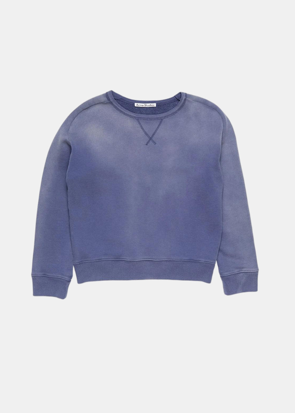 Оригінальна Navy Sprayed Logo Sweatshirt Acne studios – вид ззаду