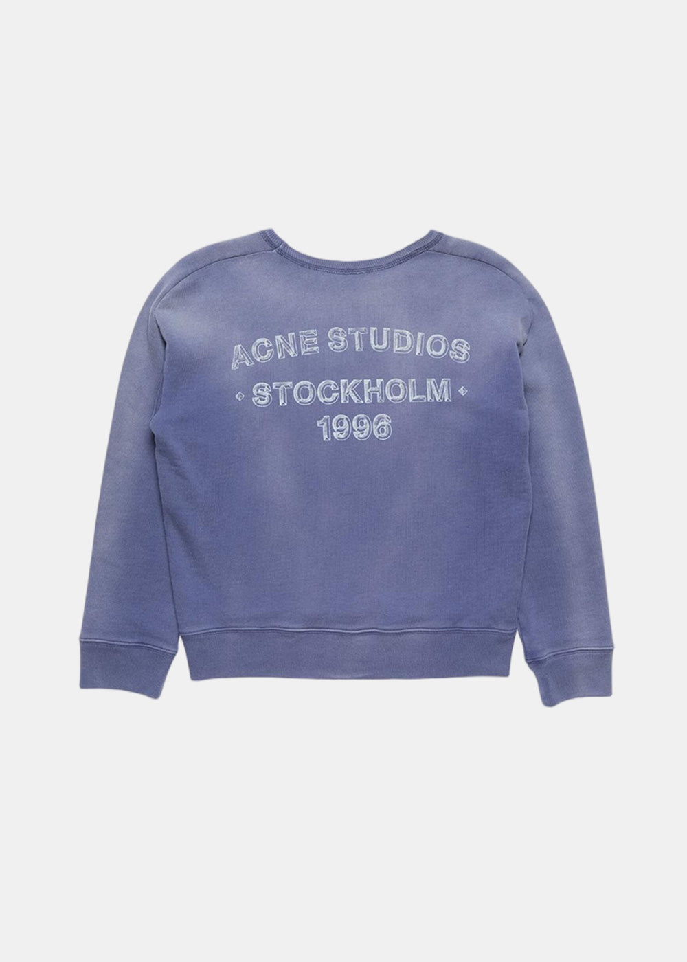 Оригінальна Navy Sprayed Logo Sweatshirt Acne studios – боковий вид