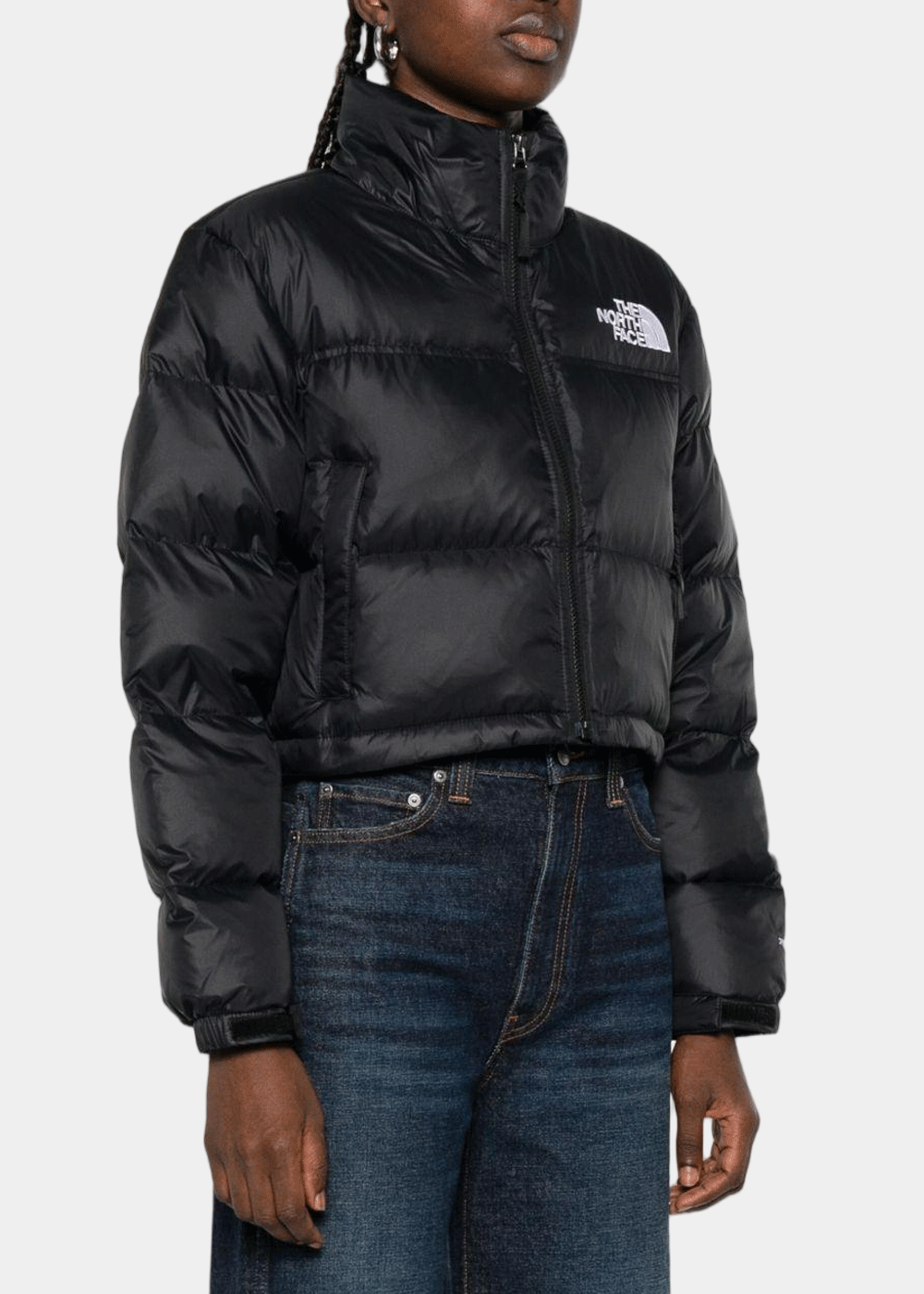 Black Nuptse Short Jacket The north face оригінал – Купити в Україні – вид ззаду