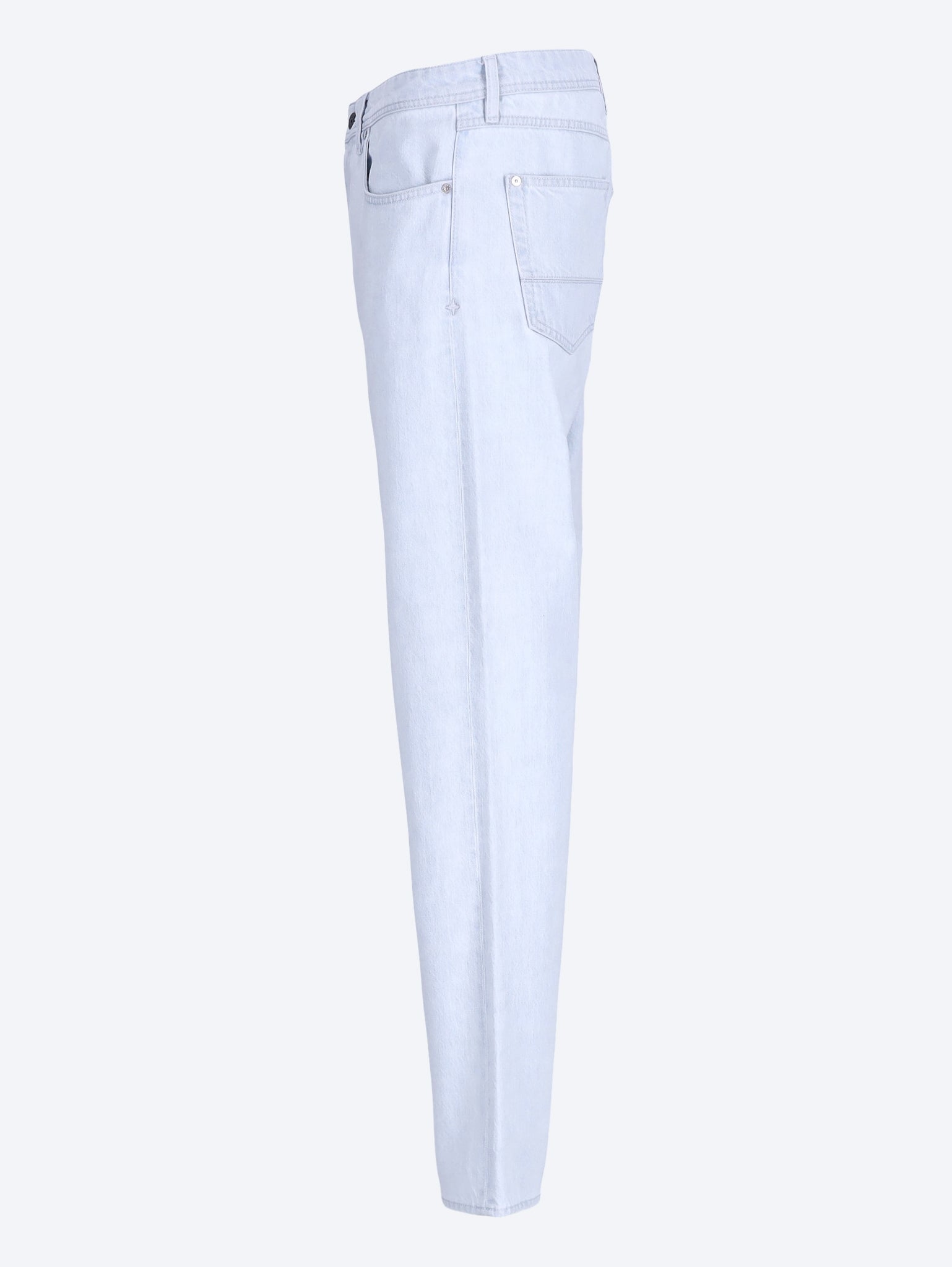 Оригінальна Indigo Denim-Ultra Bleached Jeans Stone island – вид ззаду