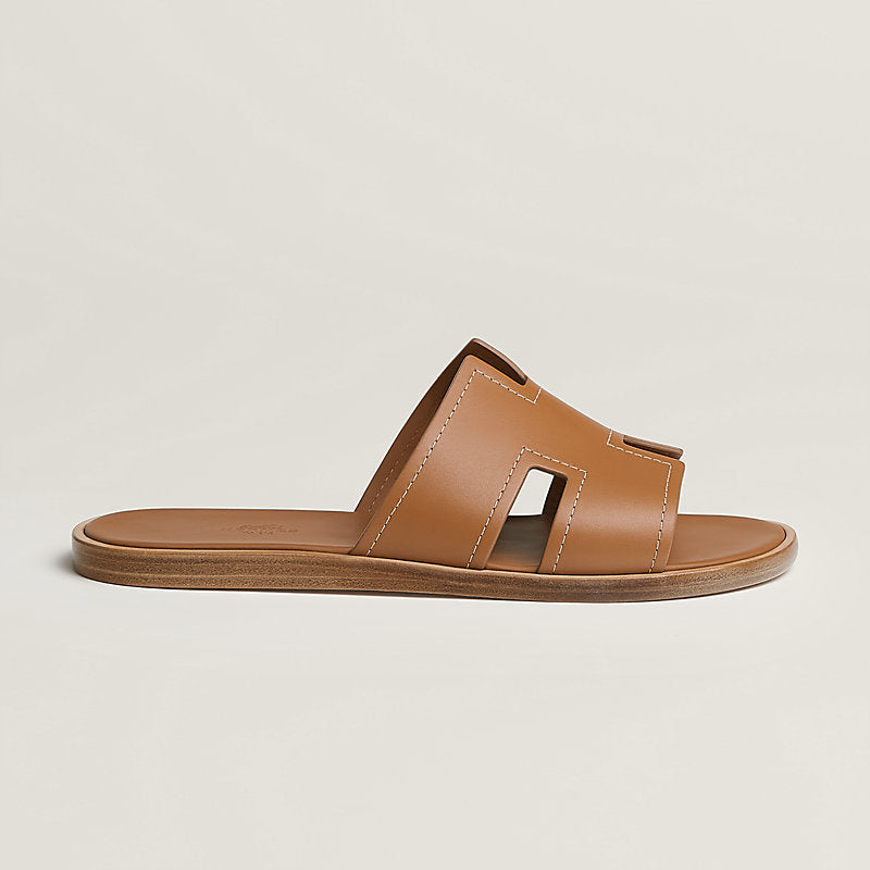 Оригінальна Izmir Sandal In Calfskin With Stitched Detail Hermes – вид ззаду