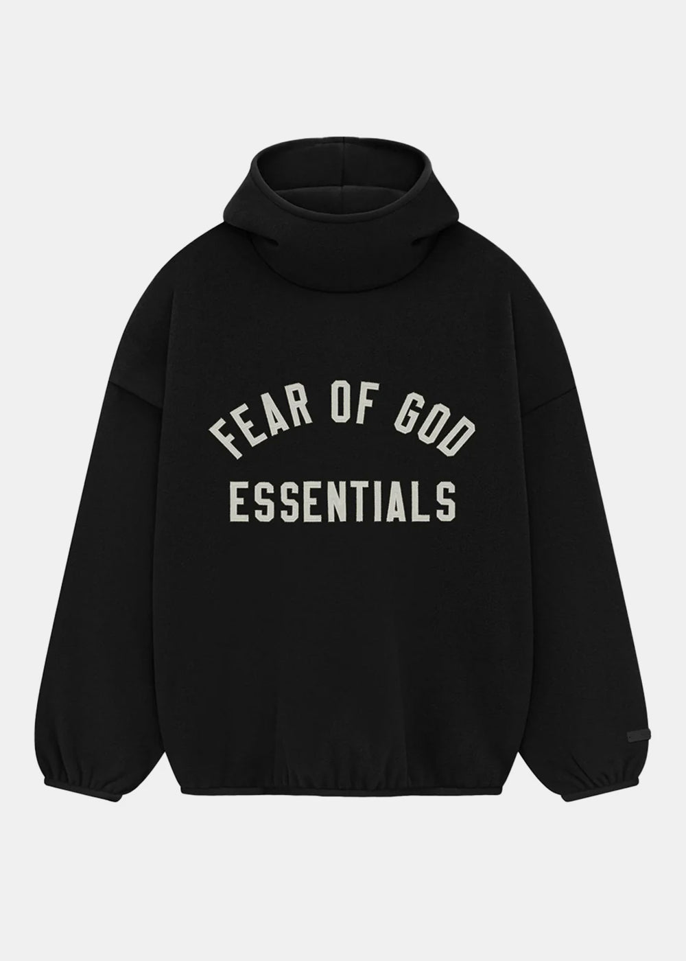 Black Brushed Yarn Hoodie Fear of god – Гарантія оригінальності – боковий вид