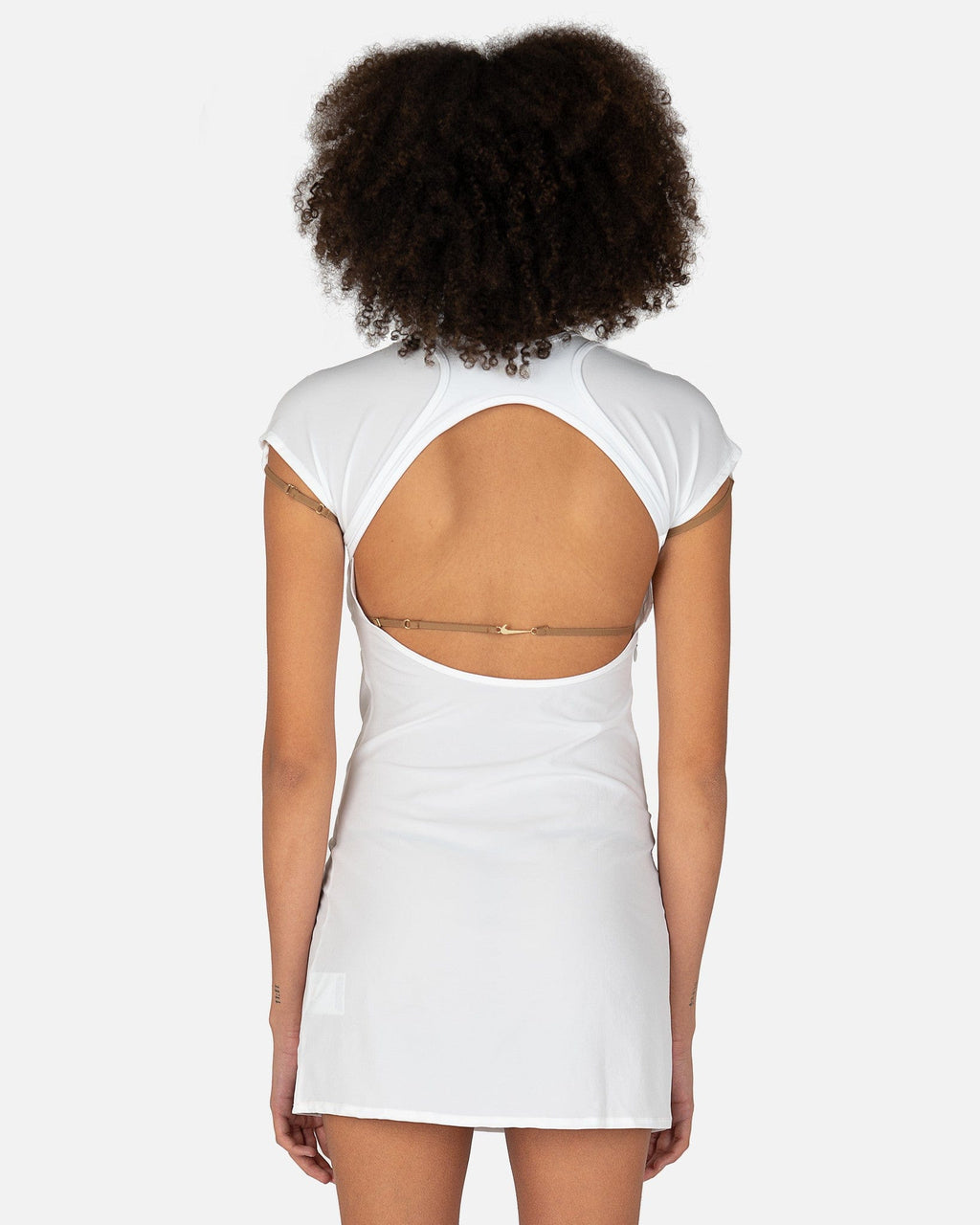Оригінальна Jacquemus Dress In White Nike – детальний вид