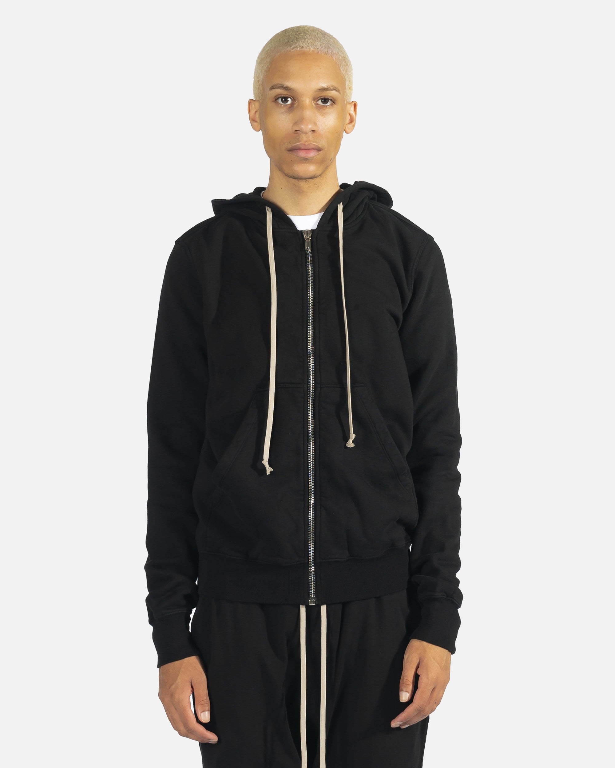 Jason Hoodie In Black Rick owens – Гарантія оригінальності – боковий вид