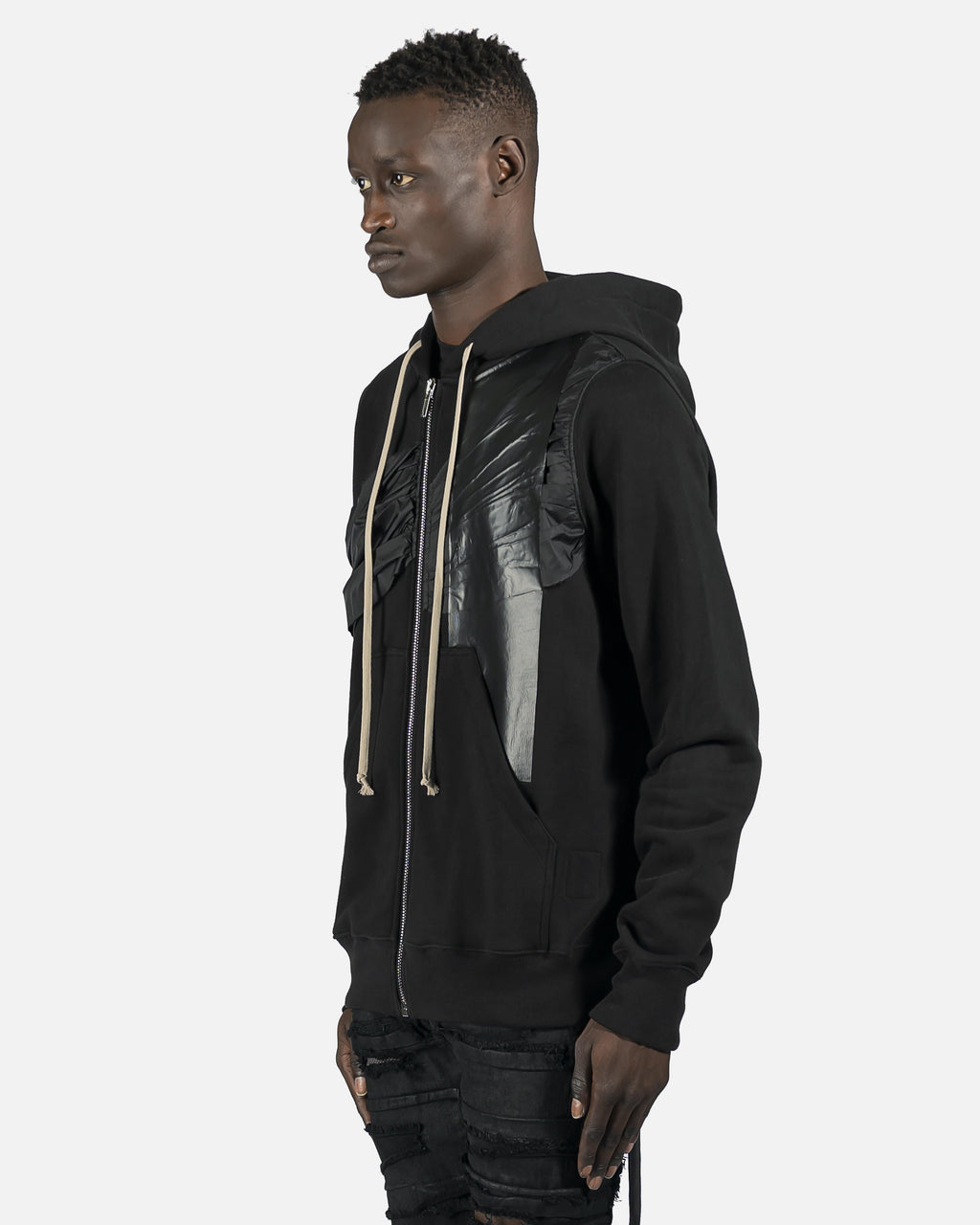 Jason Hoodie In Black Rick owens – Гарантія оригінальності – вид ззаду