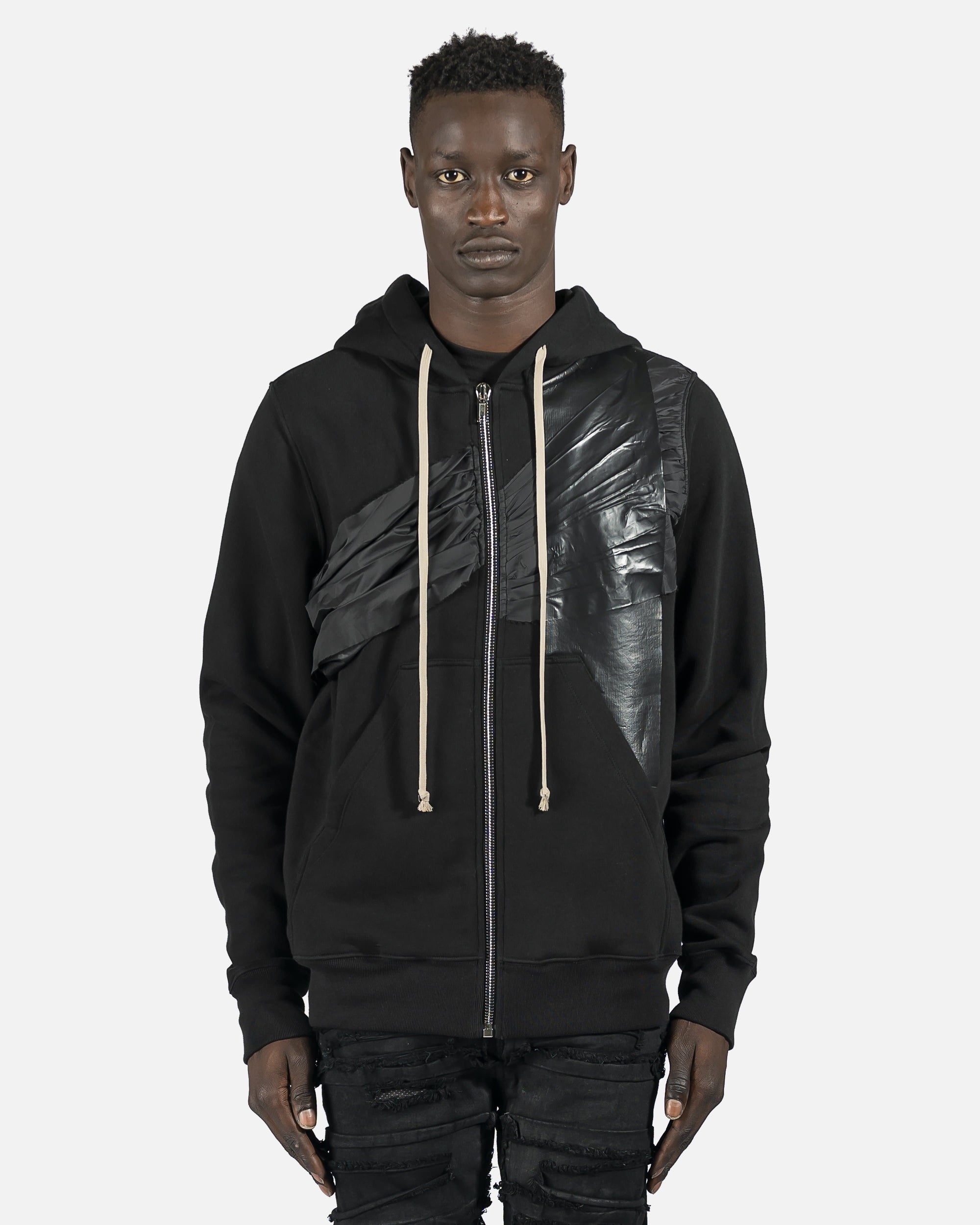 Jason Hoodie In Black Rick owens – Гарантія оригінальності – боковий вид