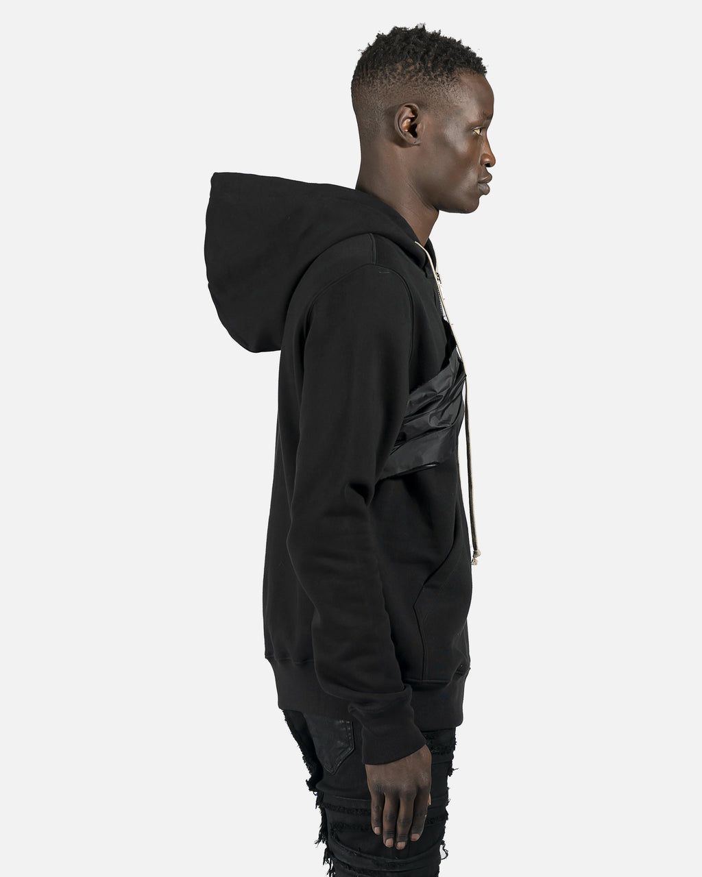 Jason Hoodie In Black Rick owens – Гарантія оригінальності – детальний вид