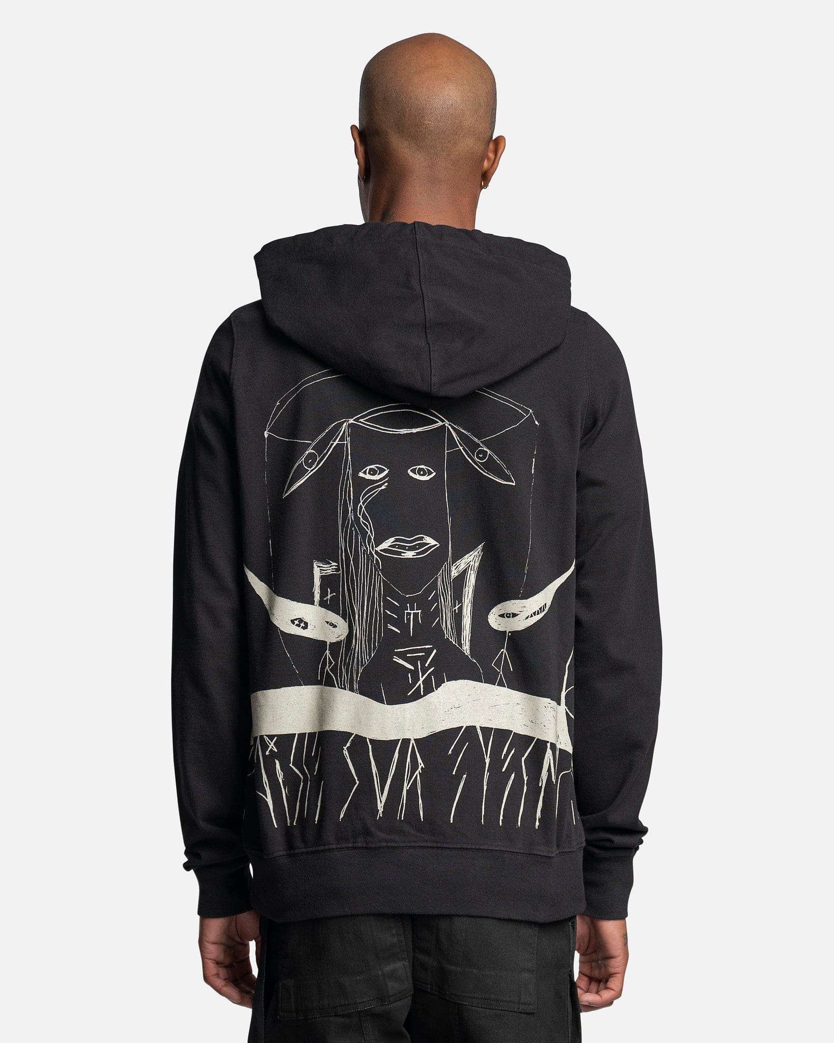 Jason Hoodie In Black Rick owens – Гарантія оригінальності – детальний вид
