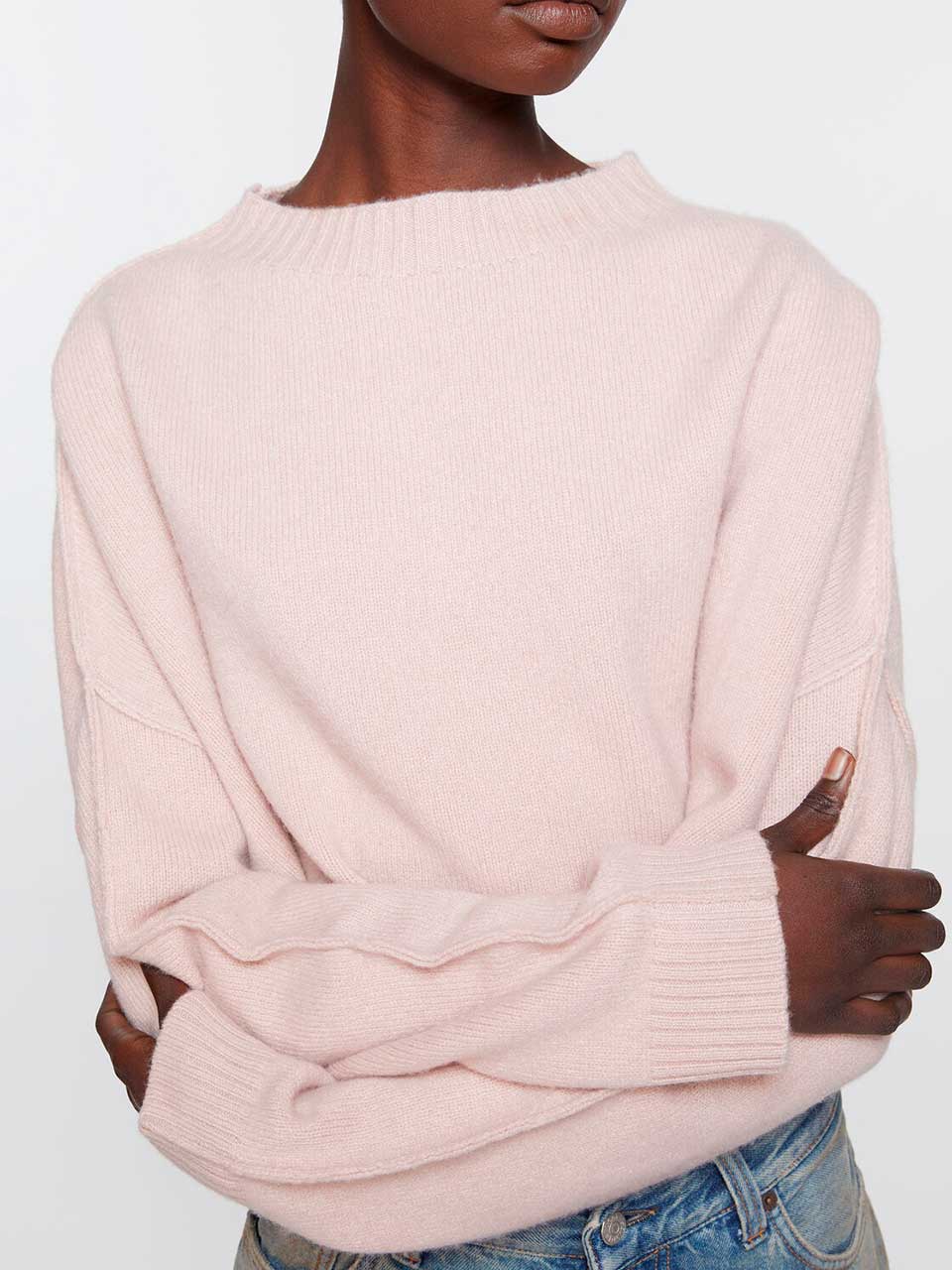 Cropped Wool Sweater Acne studios оригінал – Купити в Україні – боковий вид