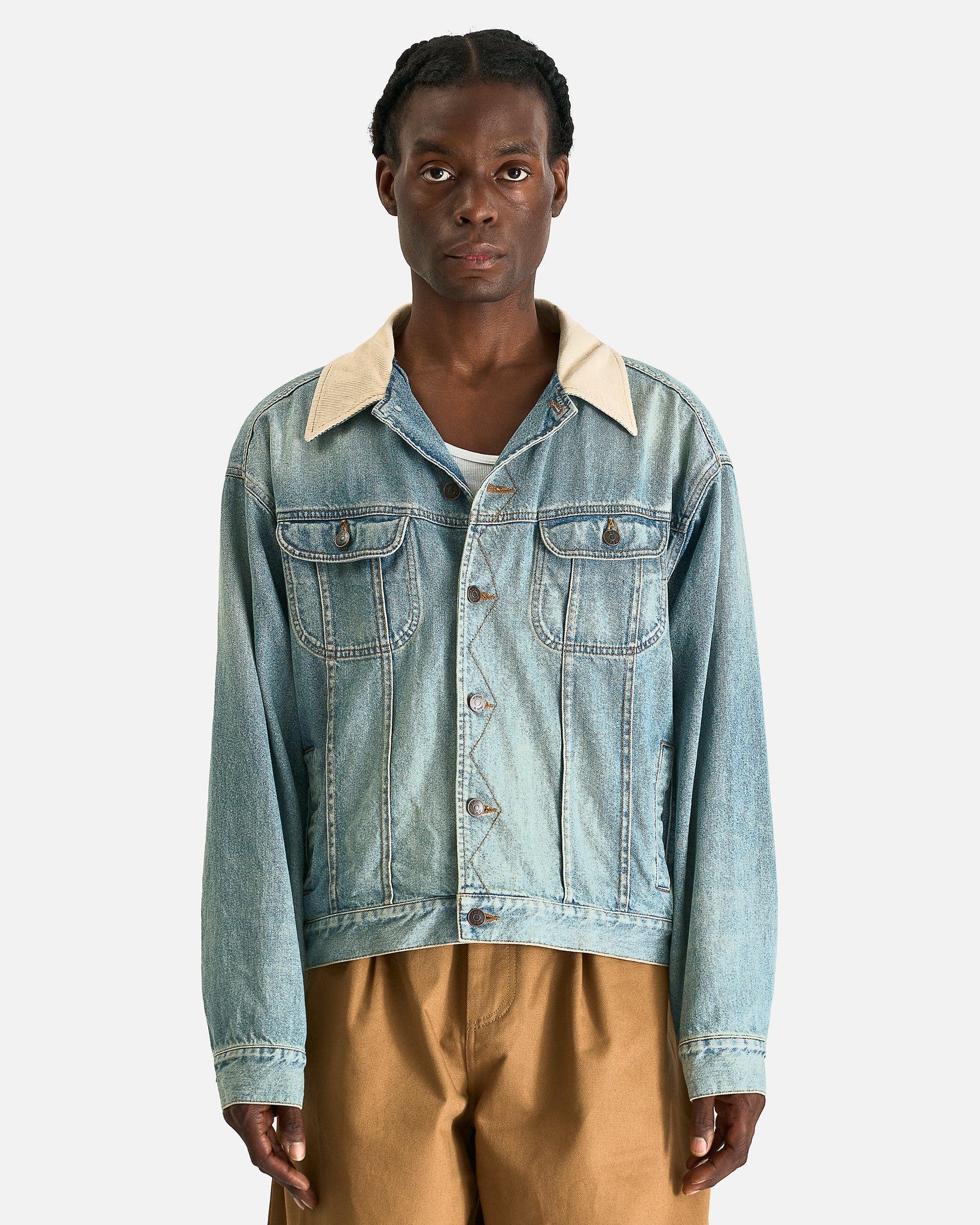 Оригінальна Joret Jacket In Light Indigo The row – боковий вид