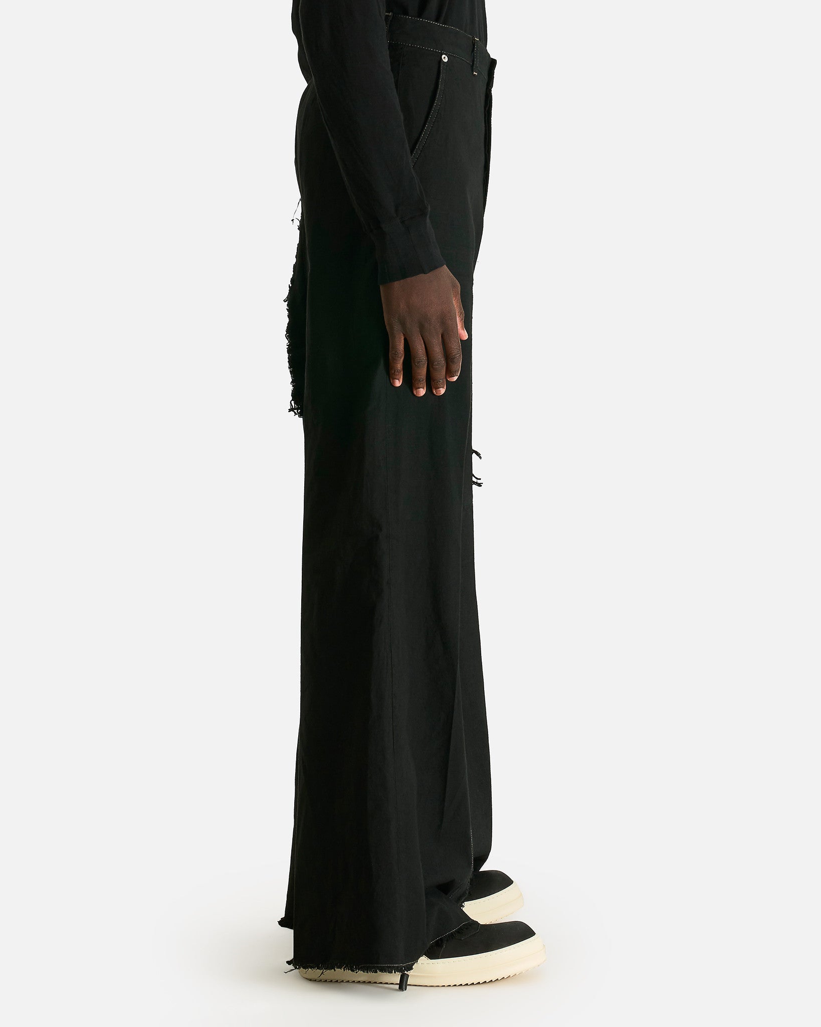 Оригінальна Joris Trousers In Black Rick owens – вид ззаду