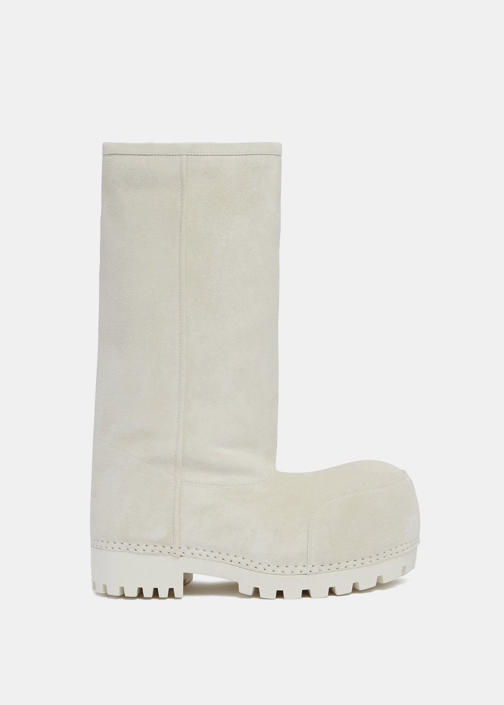 White Alaska Fur High Boots Balenciaga – Гарантія оригінальності – боковий вид