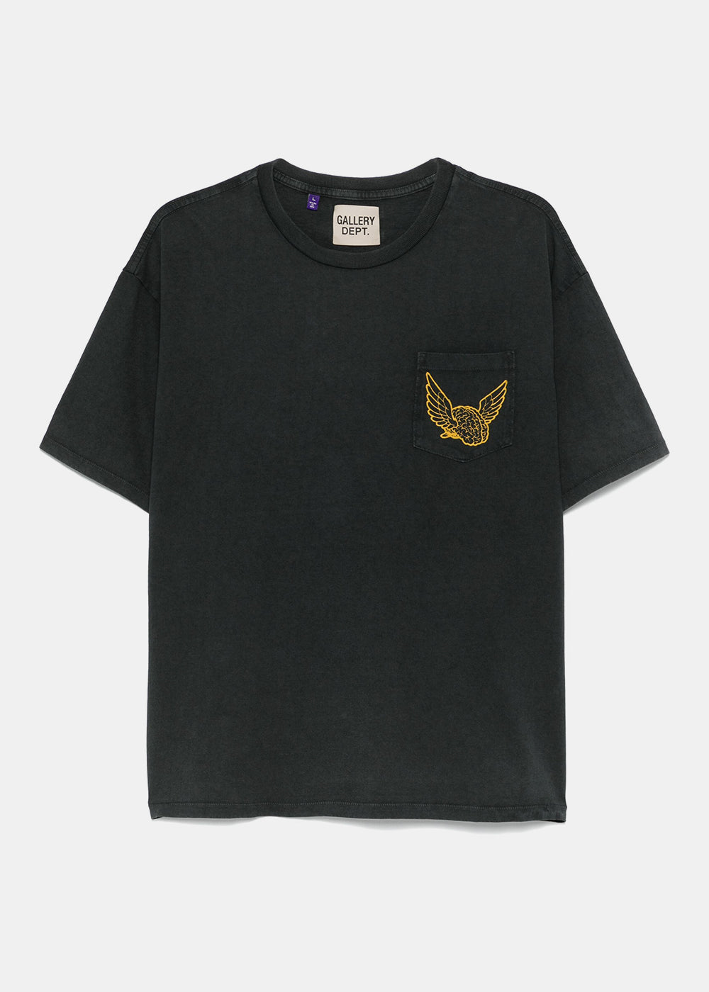 Vintage Black Flying Brain Pocket Tee Gallery department оригінал – Купити в Україні – боковий вид