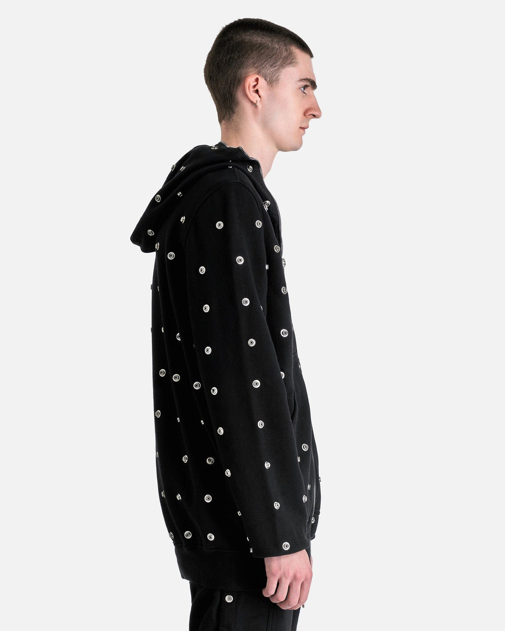 Jumbo Gimp Hoodie In Black Rick owens оригінал – Купити в Україні – вид ззаду