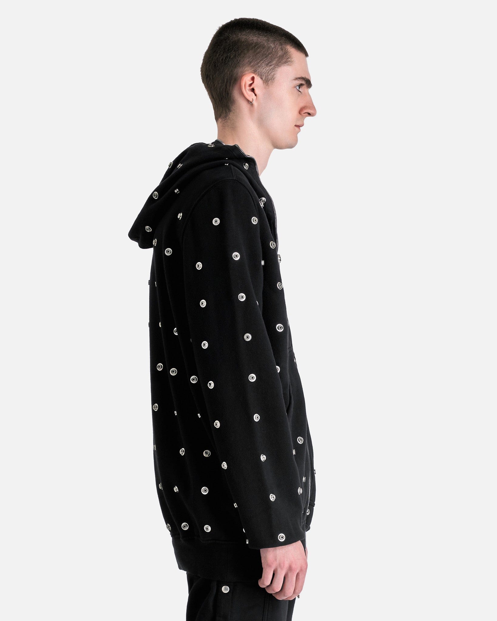 Jumbo Gimp Hoodie In Black Rick owens оригінал – Купити в Україні – вид ззаду