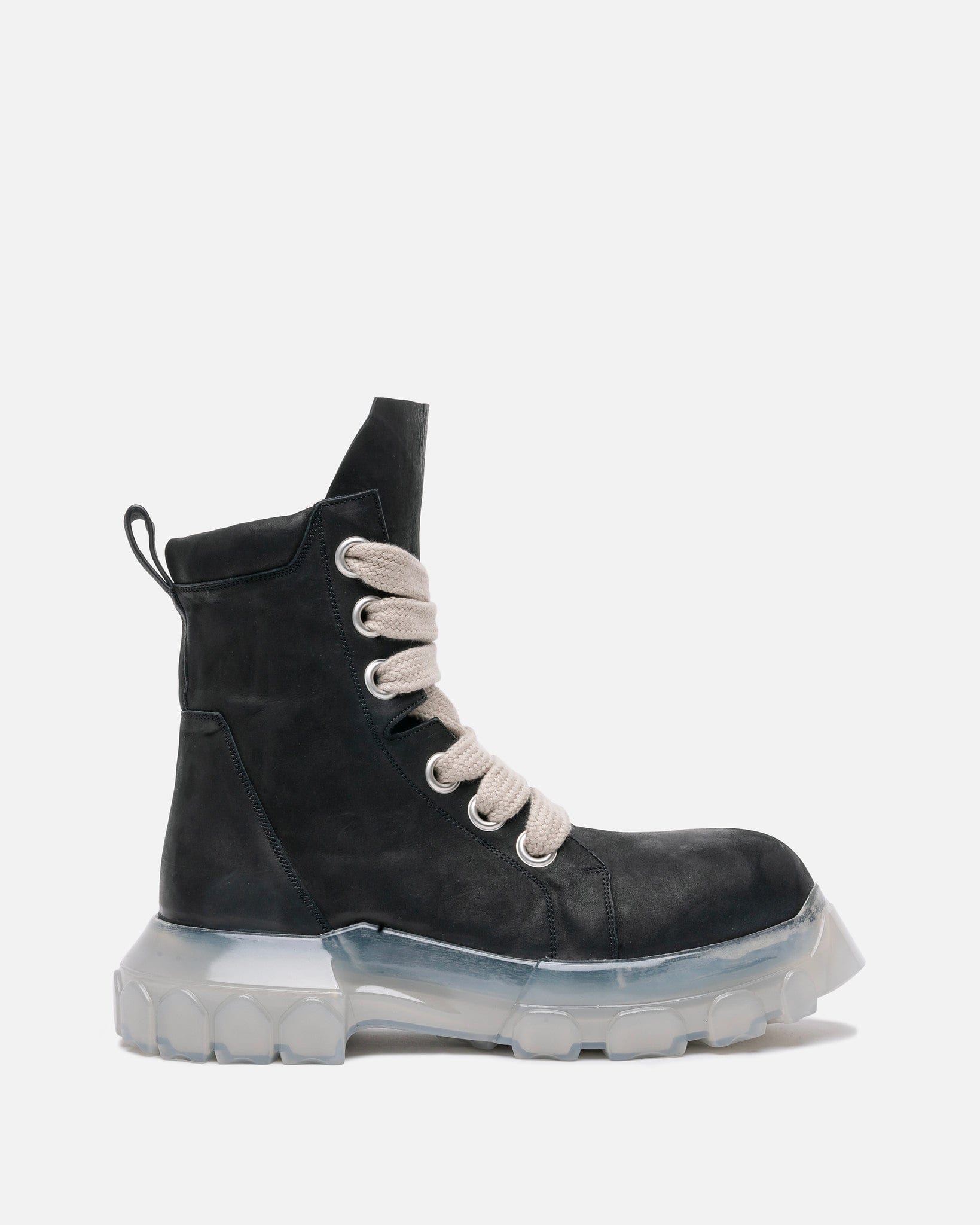 Jumbo Lace Bozo Tractor In Black Rick owens – Гарантія оригінальності – боковий вид
