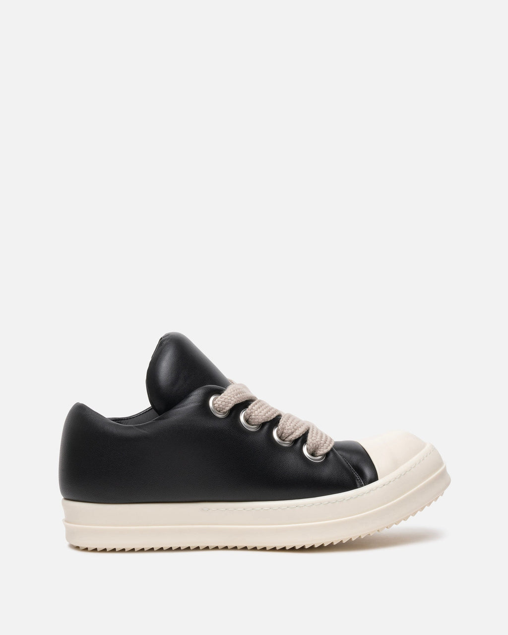 Jumbo Lace Padded Low Ramones In Black Rick owens оригінал – Купити в Україні – боковий вид