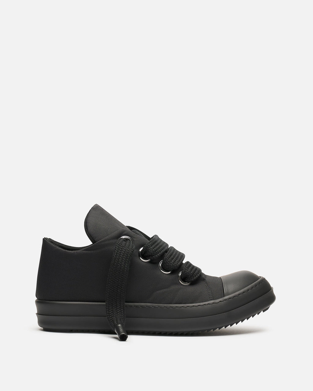 Jumbo Lace Puffer In All Black Rick owens – Гарантія оригінальності – боковий вид
