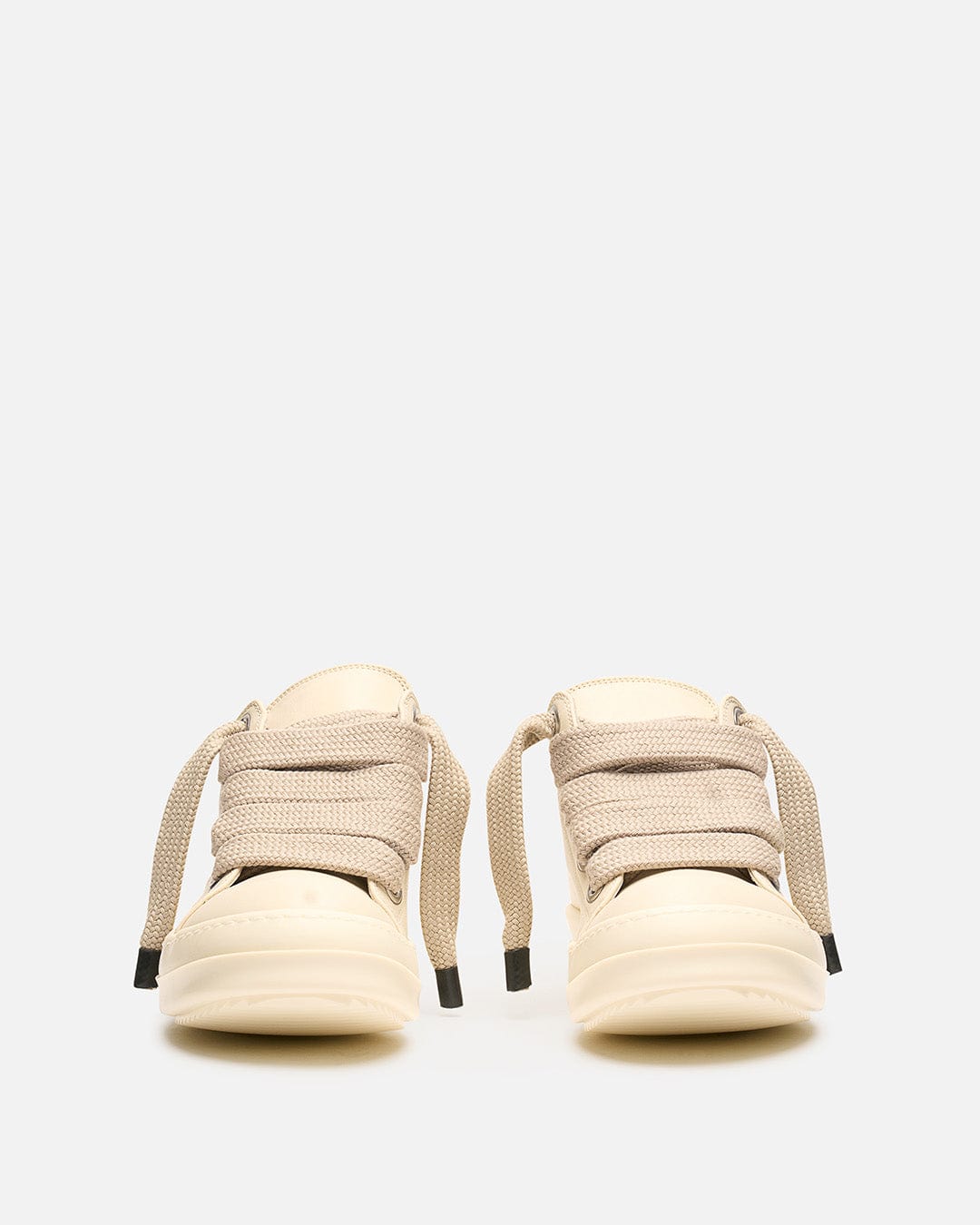 Jumbo Lace Sneakers In Milk Rick owens – Гарантія оригінальності – детальний вид