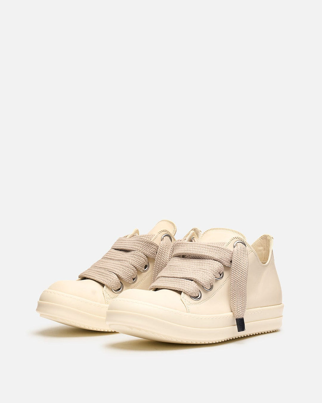 Jumbo Lace Sneakers In Milk Rick owens – Гарантія оригінальності – вид ззаду