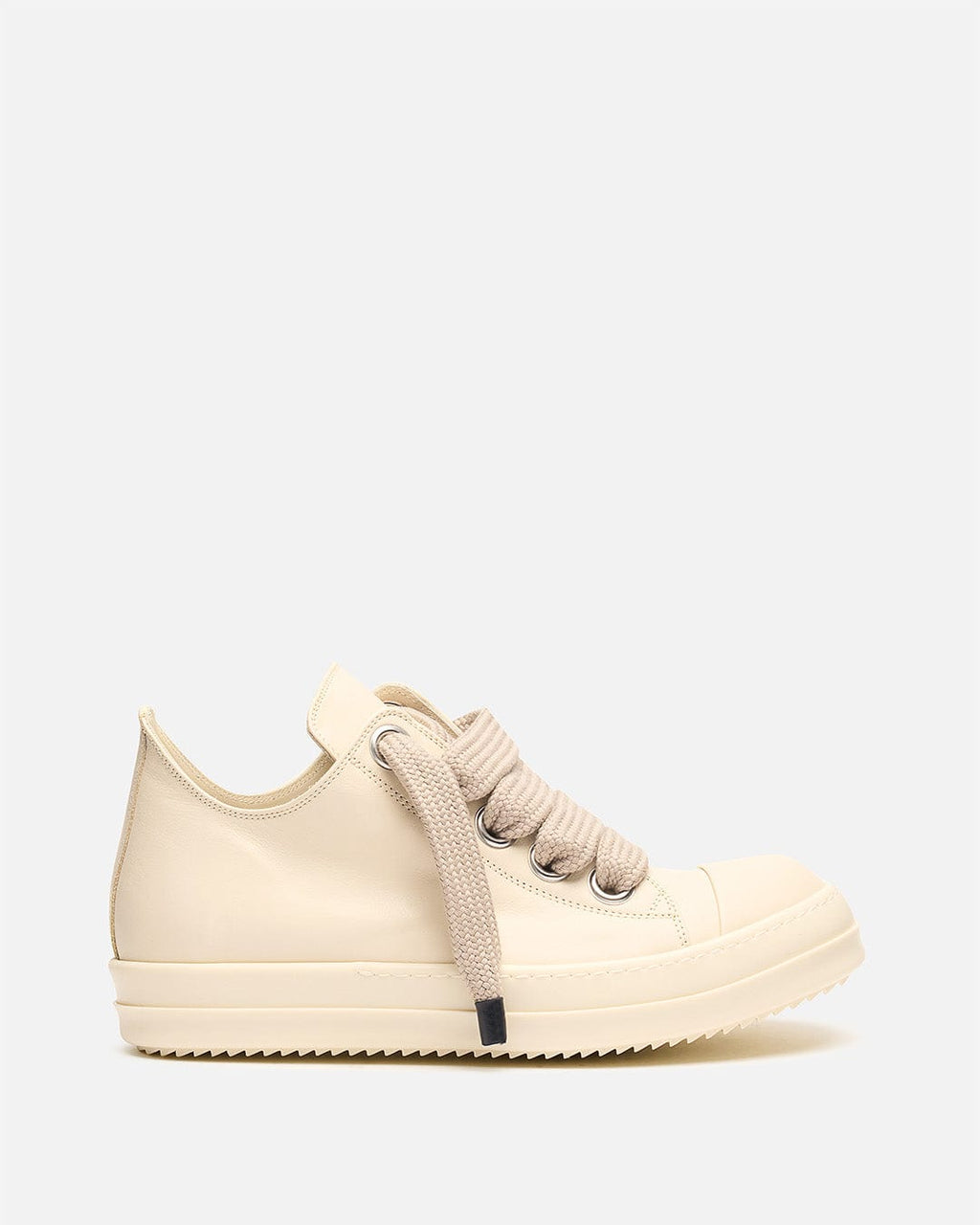 Jumbo Lace Sneakers In Milk Rick owens – Гарантія оригінальності – боковий вид