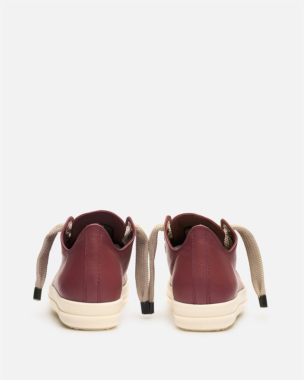 Jumbo Lace Sneakers In Rosewood Rick owens – Гарантія оригінальності – збільшений вид