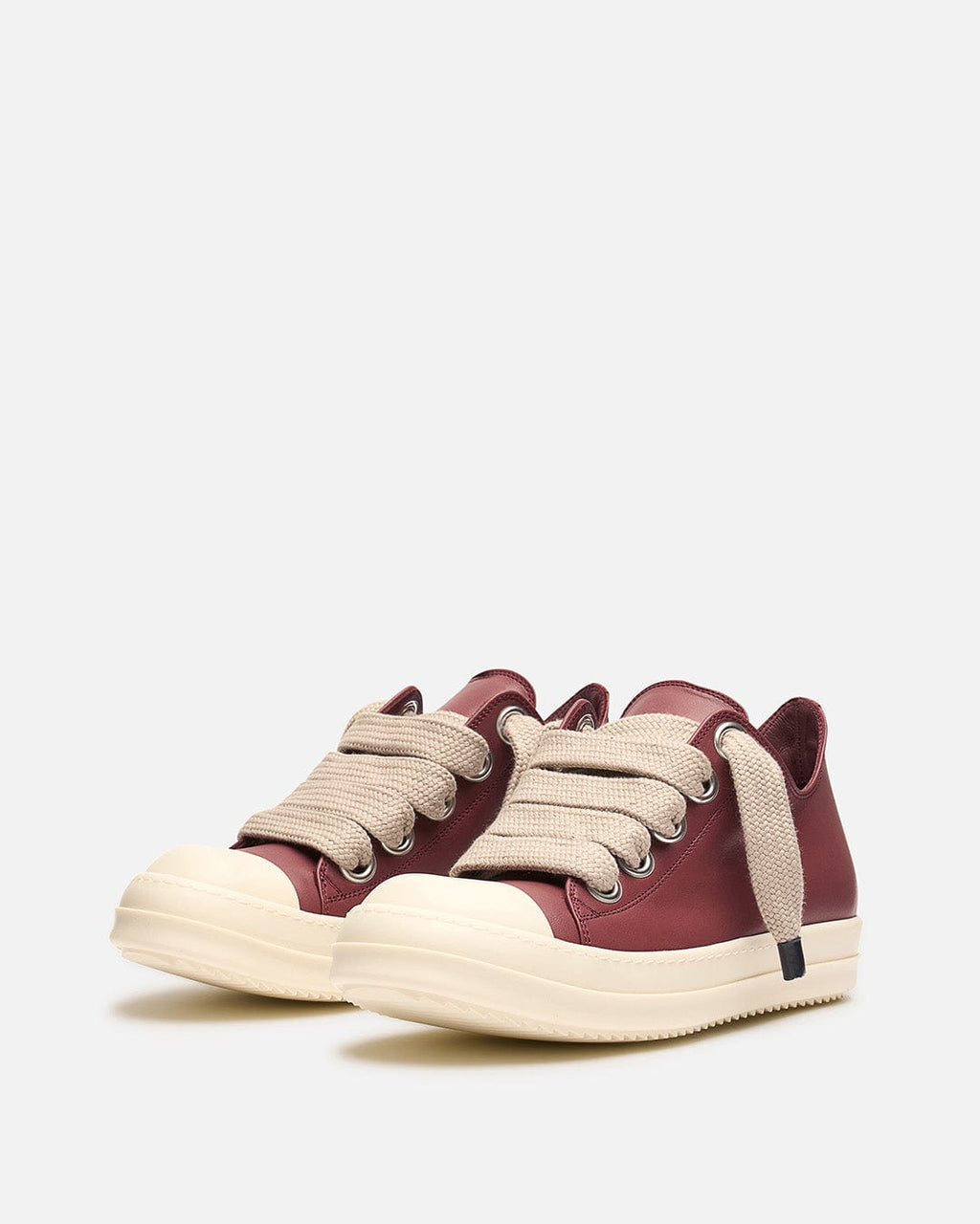 Jumbo Lace Sneakers In Rosewood Rick owens – Гарантія оригінальності – вид ззаду