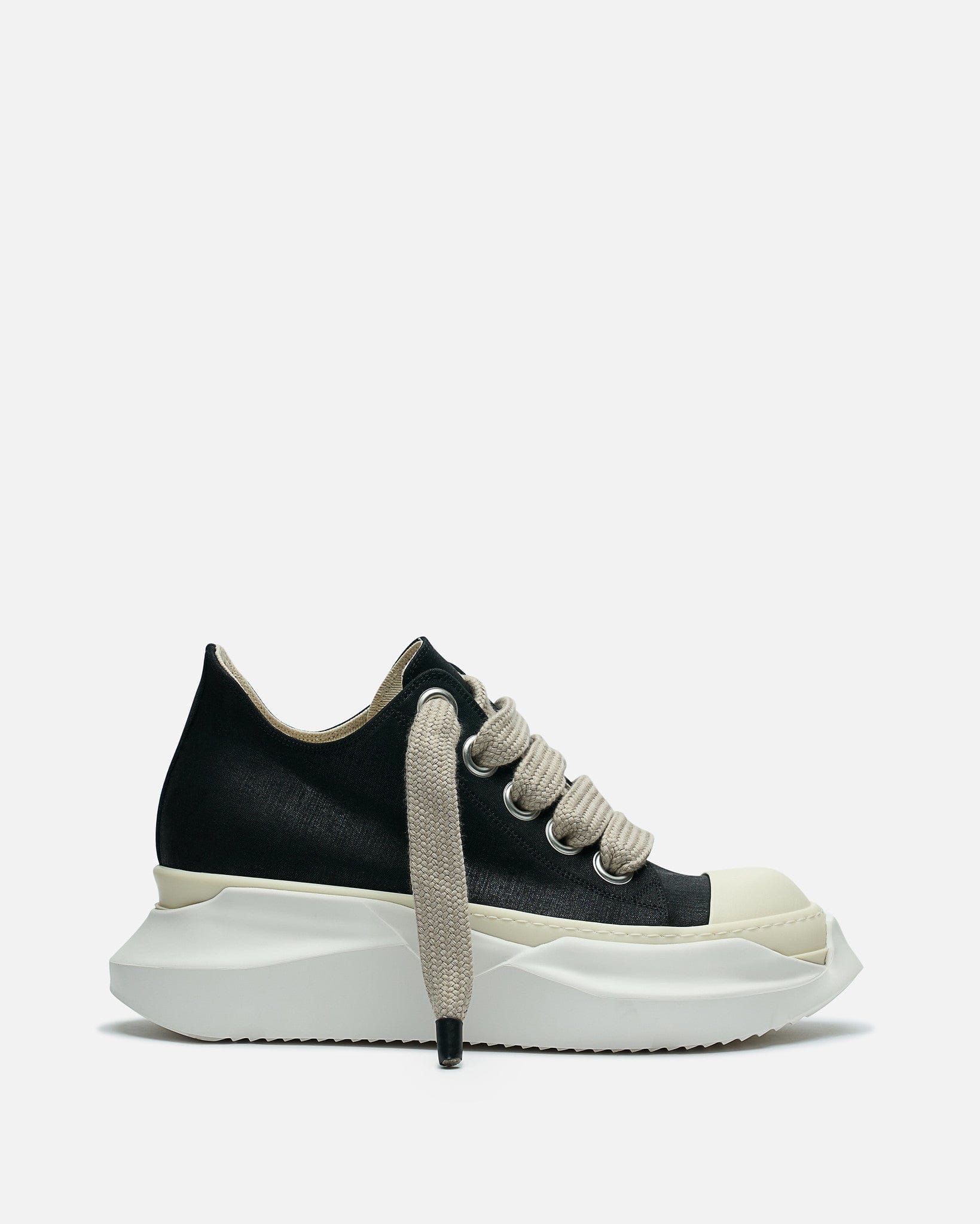 Jumbo Laces Abstract In Black Rick owens – Гарантія оригінальності – боковий вид