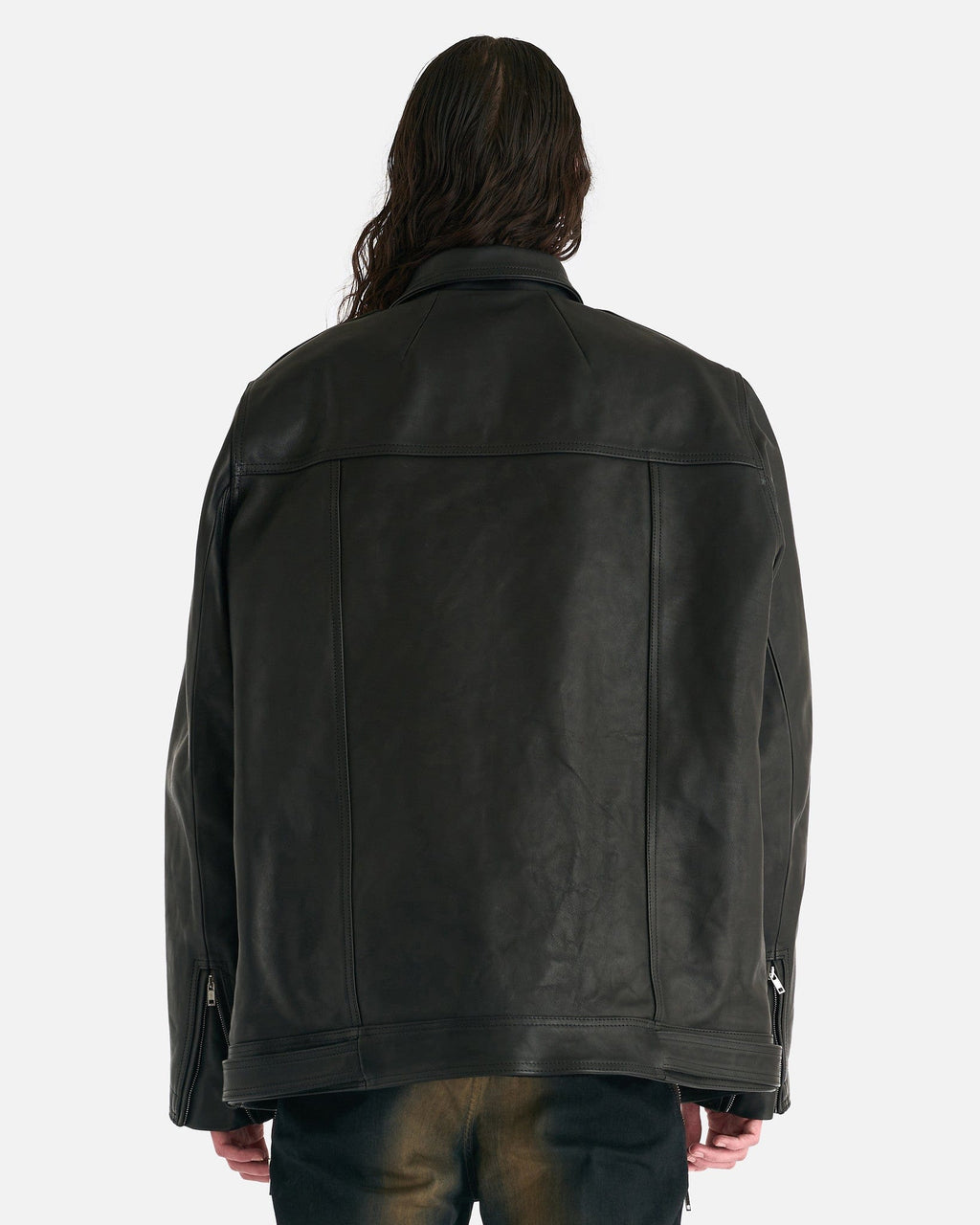 Jumbo Luke Stooges Jacket In Black Rick owens – Гарантія оригінальності – детальний вид