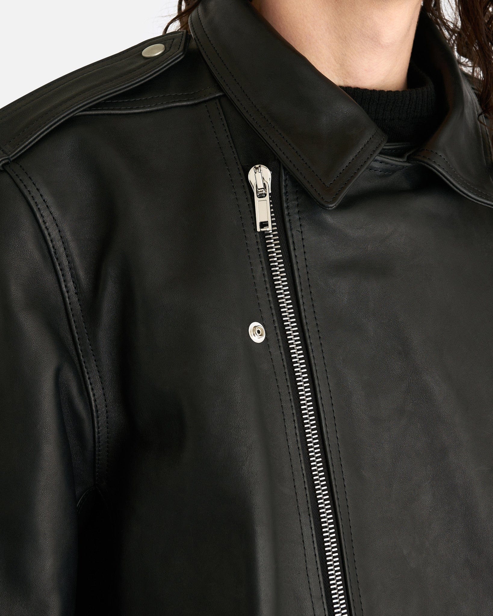 Jumbo Luke Stooges Jacket In Black Rick owens – Гарантія оригінальності – збільшений вид