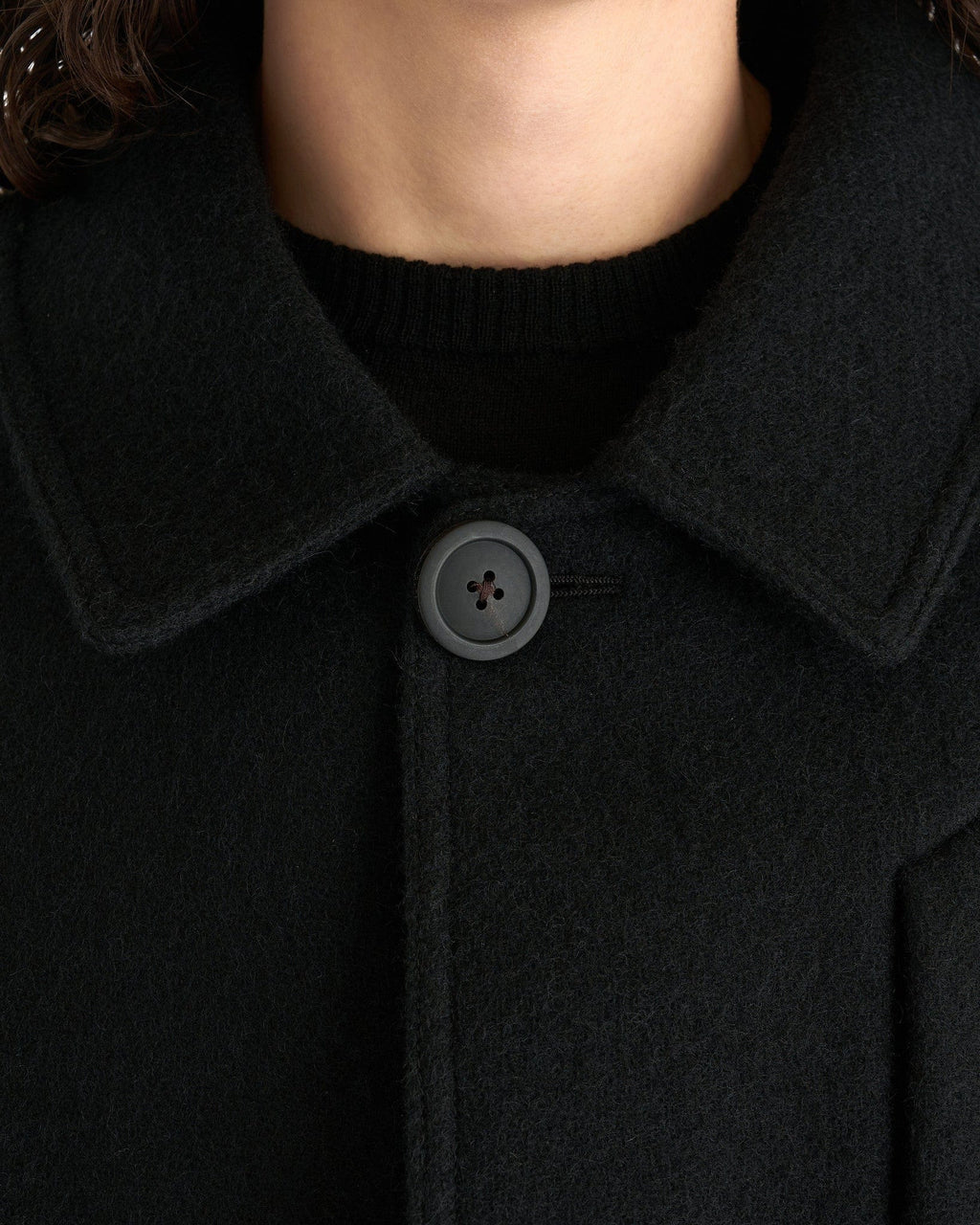 Оригінальна Jumbo Mac Coat In Black Rick owens – збільшений вид