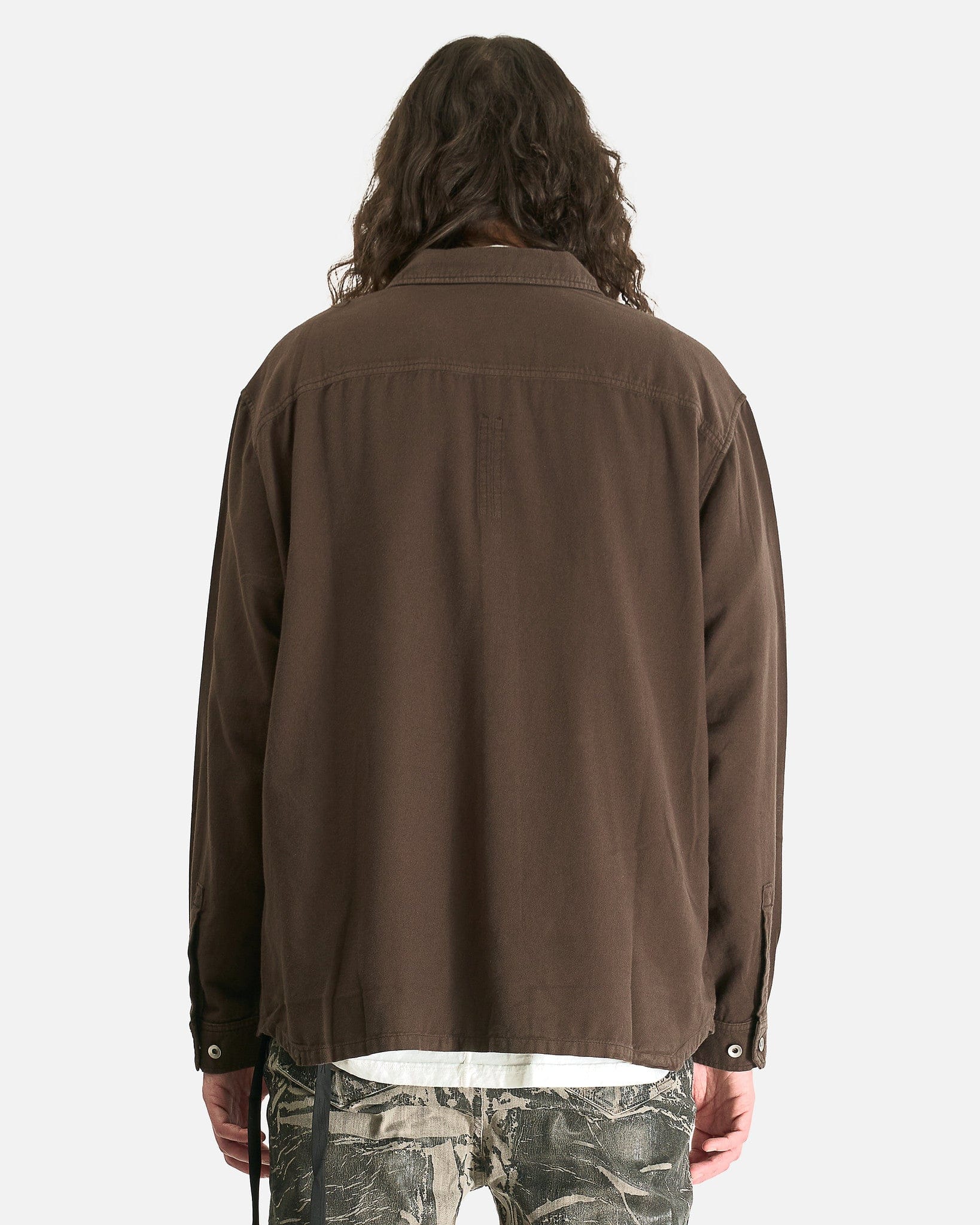 Jumbo Outershirt In Dark Dust Rick owens – Гарантія оригінальності – детальний вид