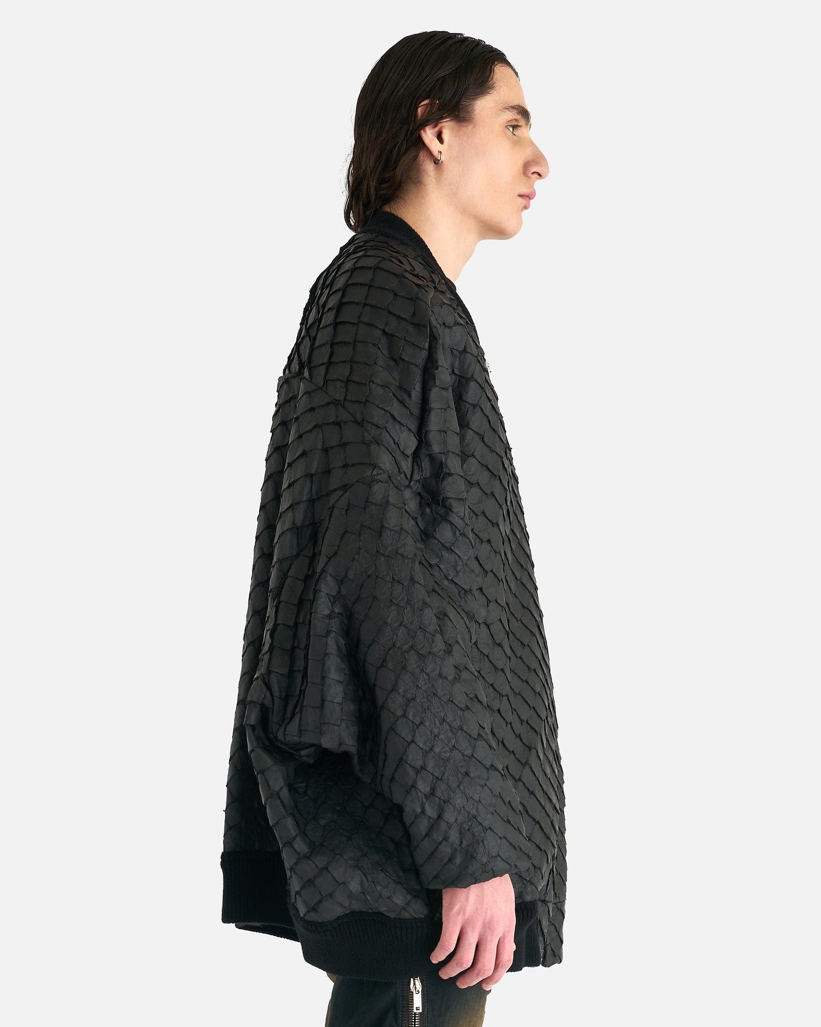 Jumbo Peter Flight Jacket In Black Rick owens – Гарантія оригінальності – вид ззаду
