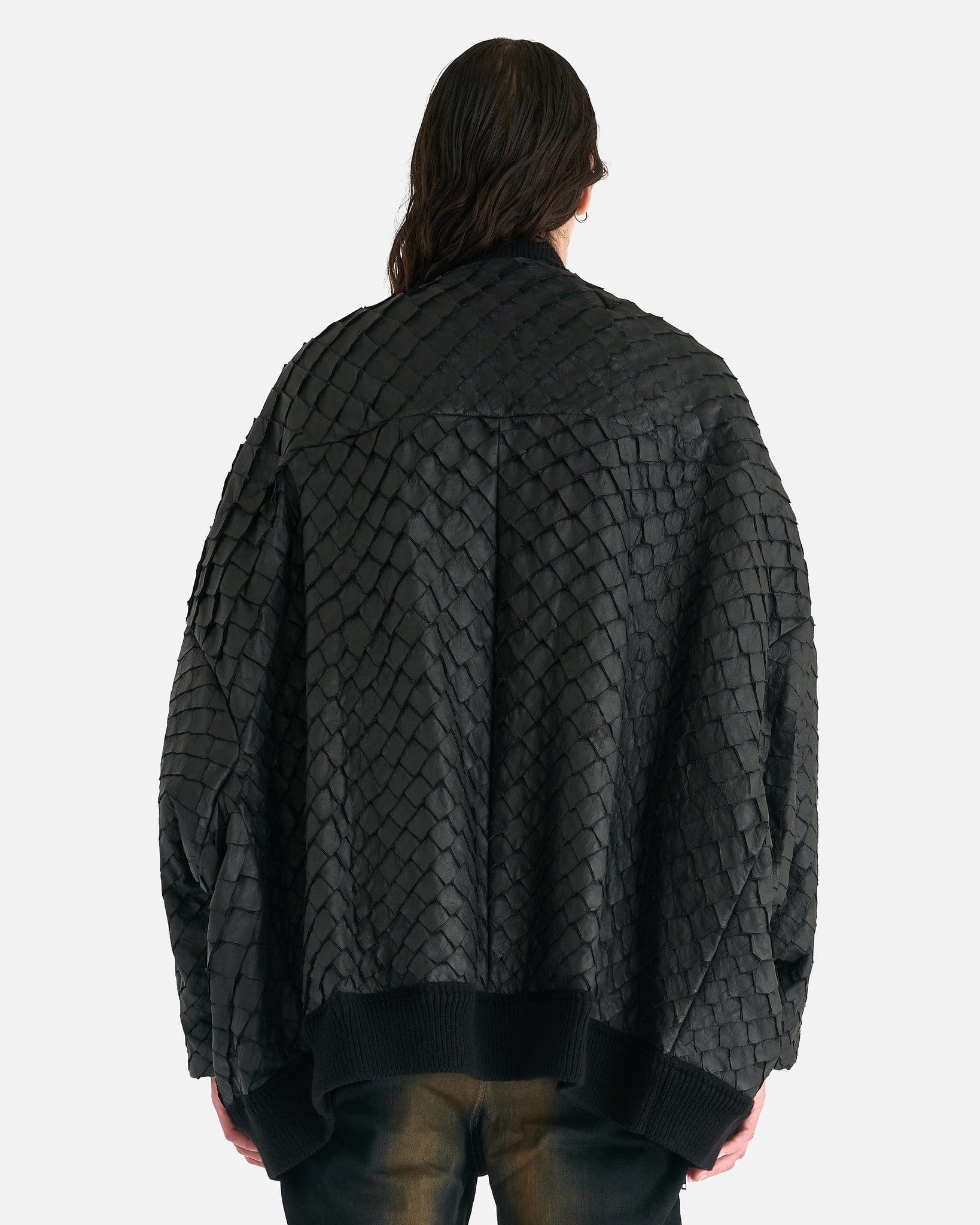 Jumbo Peter Flight Jacket In Black Rick owens – Гарантія оригінальності – детальний вид
