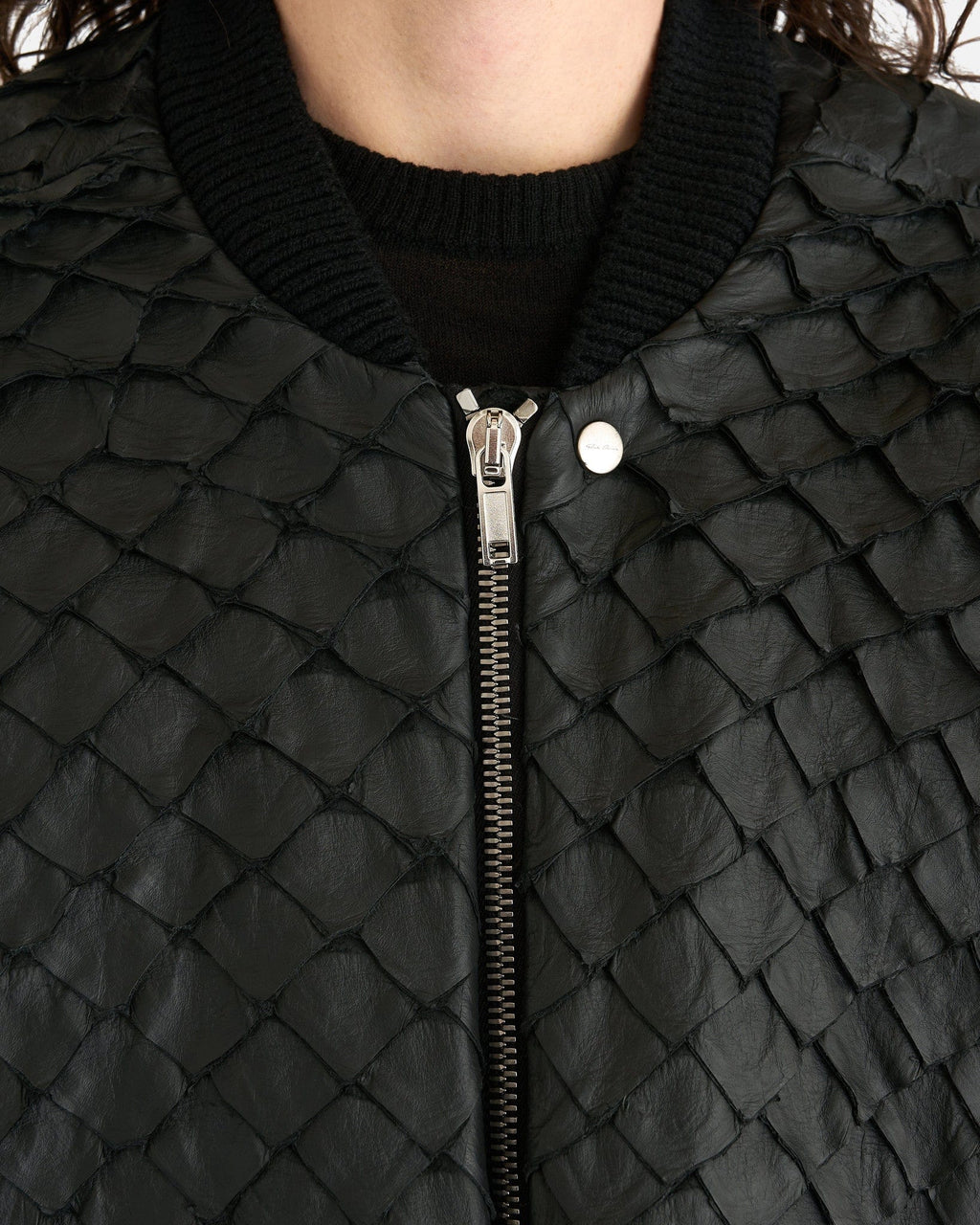 Jumbo Peter Flight Jacket In Black Rick owens – Гарантія оригінальності – збільшений вид