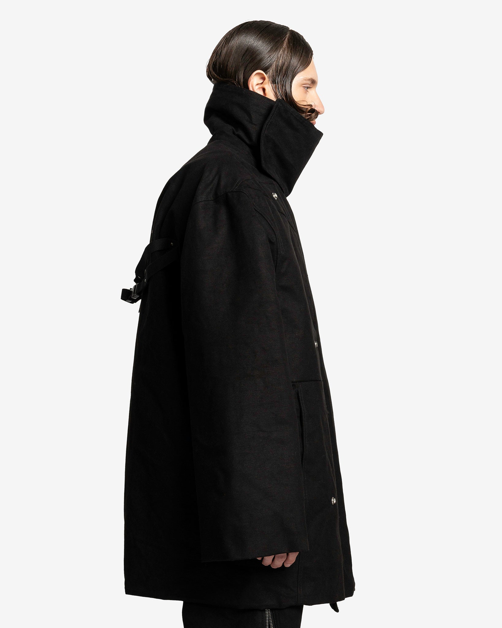 Jumbo Poncho Drella In Black Rick owens оригінал – Купити в Україні – вид ззаду