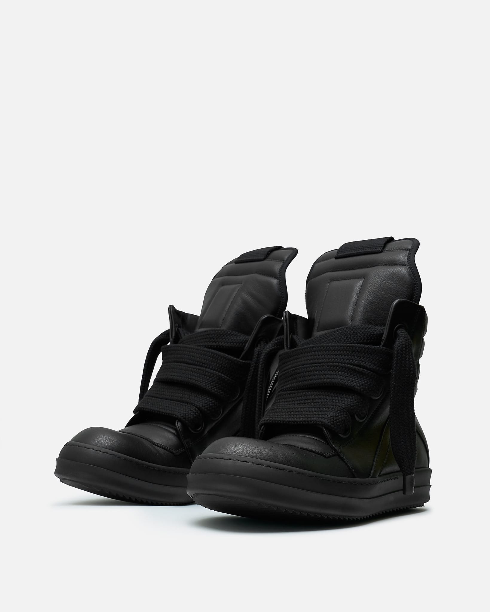 Jumbolace Geobasket In Black Rick owens – Гарантія оригінальності – вид ззаду