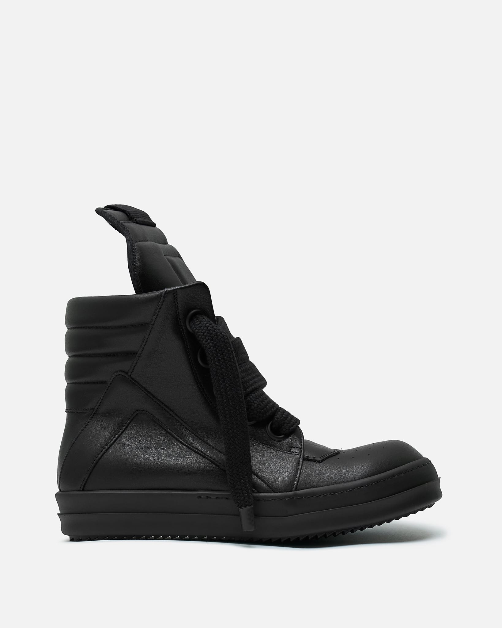 Jumbolace Geobasket In Black Rick owens – Гарантія оригінальності – боковий вид