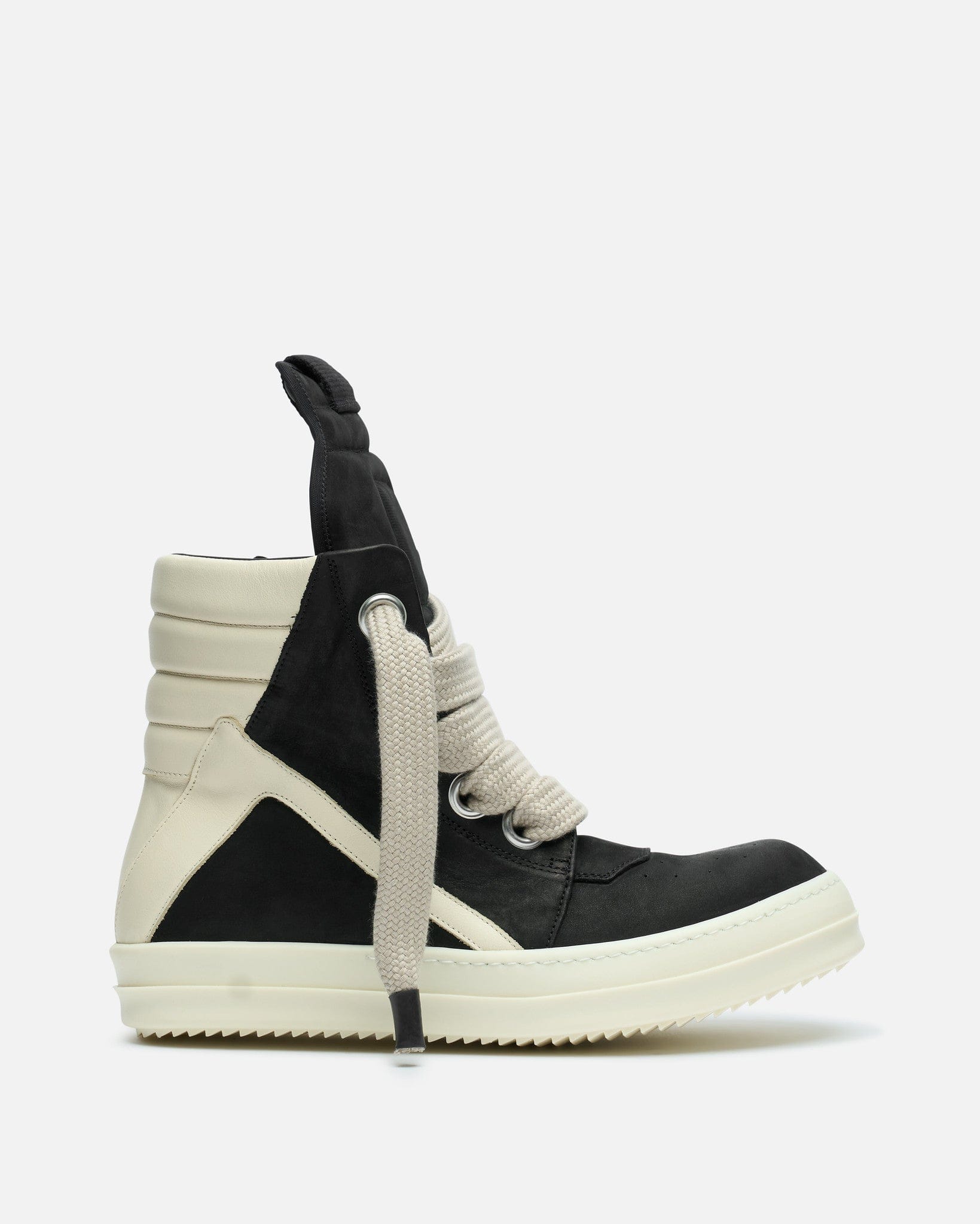 Jumbolace Geobasket In Black Rick owens – Гарантія оригінальності – боковий вид
